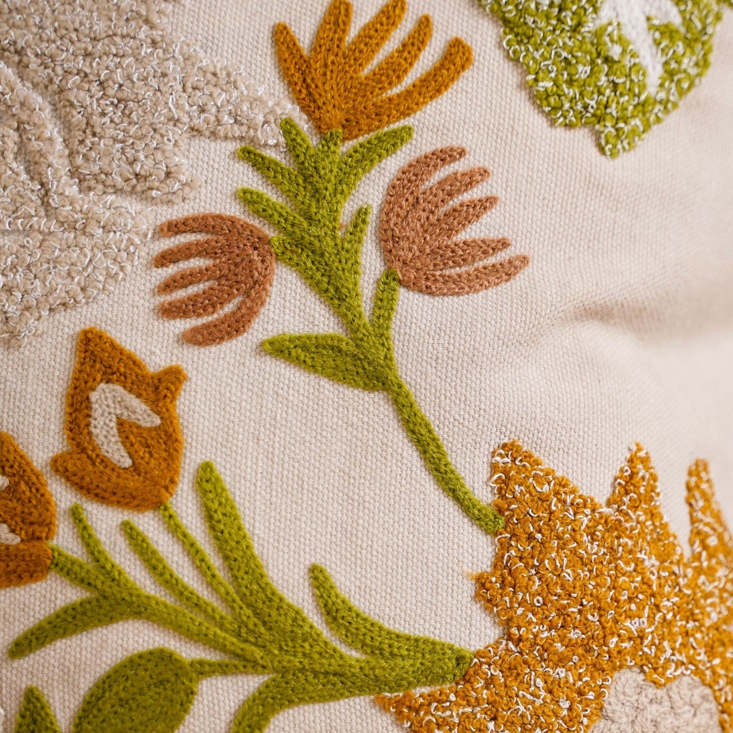 Nestasia Fall Garden Embroidered Cushion Cover 40x40 cm - view 3