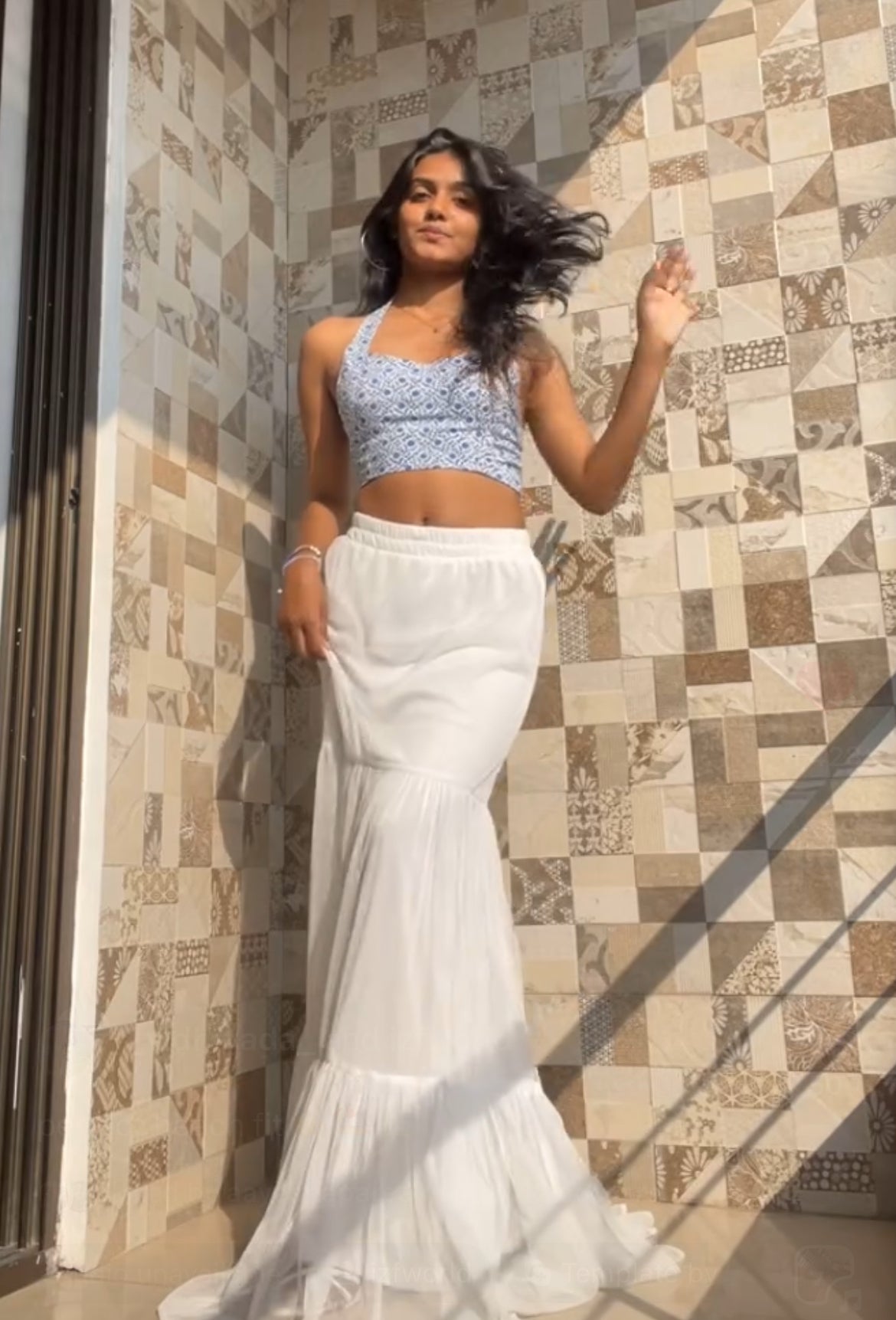 Blue Indie Halter Top - view 8