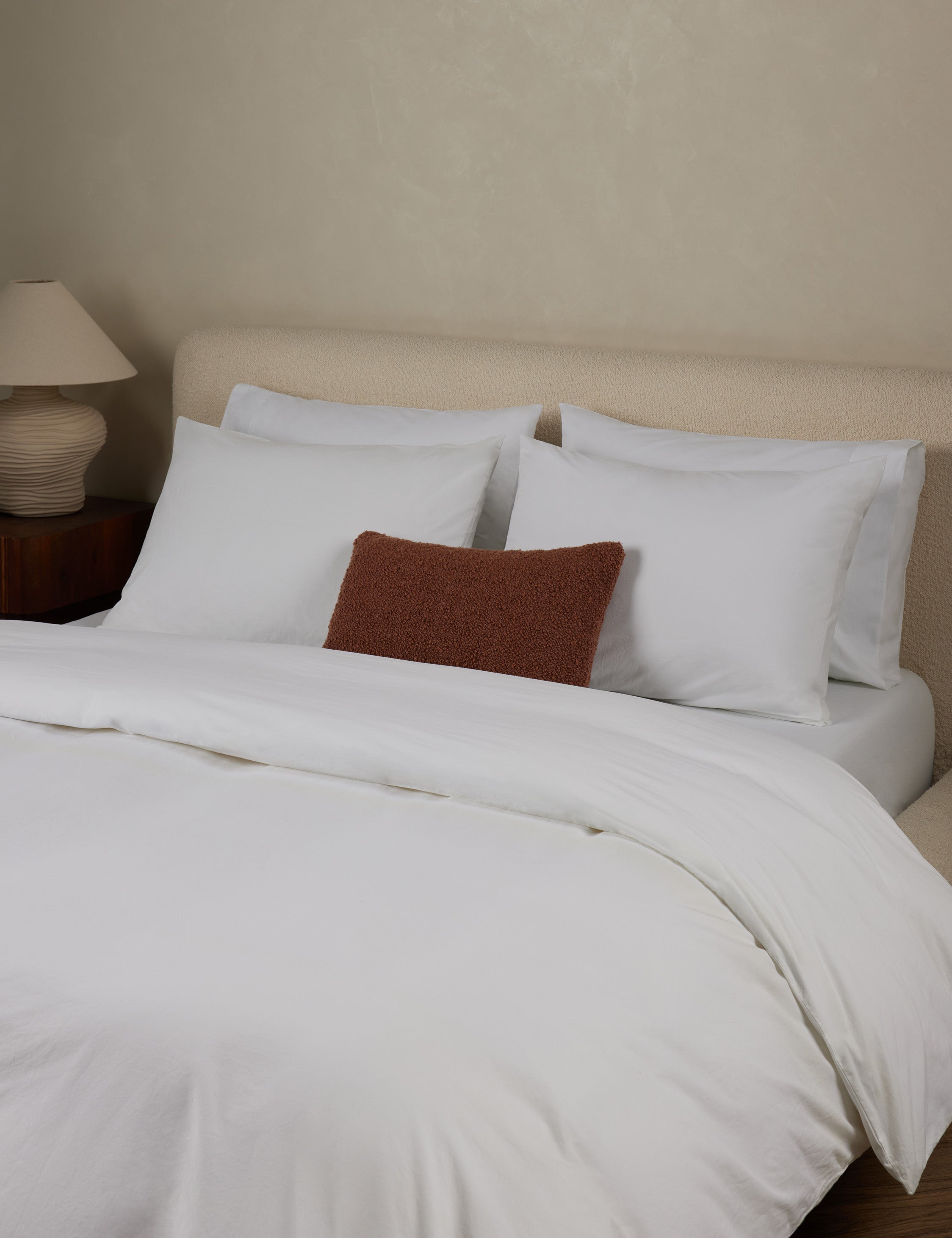 Lulu and Georgia Juna Washed Percale Duvet Cover - view 10