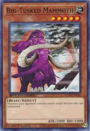 Yu-Gi-Oh! Big-Tusked Mammoth - SGX4-END08 - Common - 1st Edition