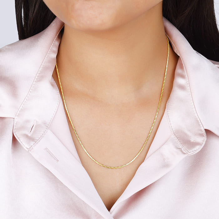 GIVA Jewellery Golden Starlight Chain - view 3