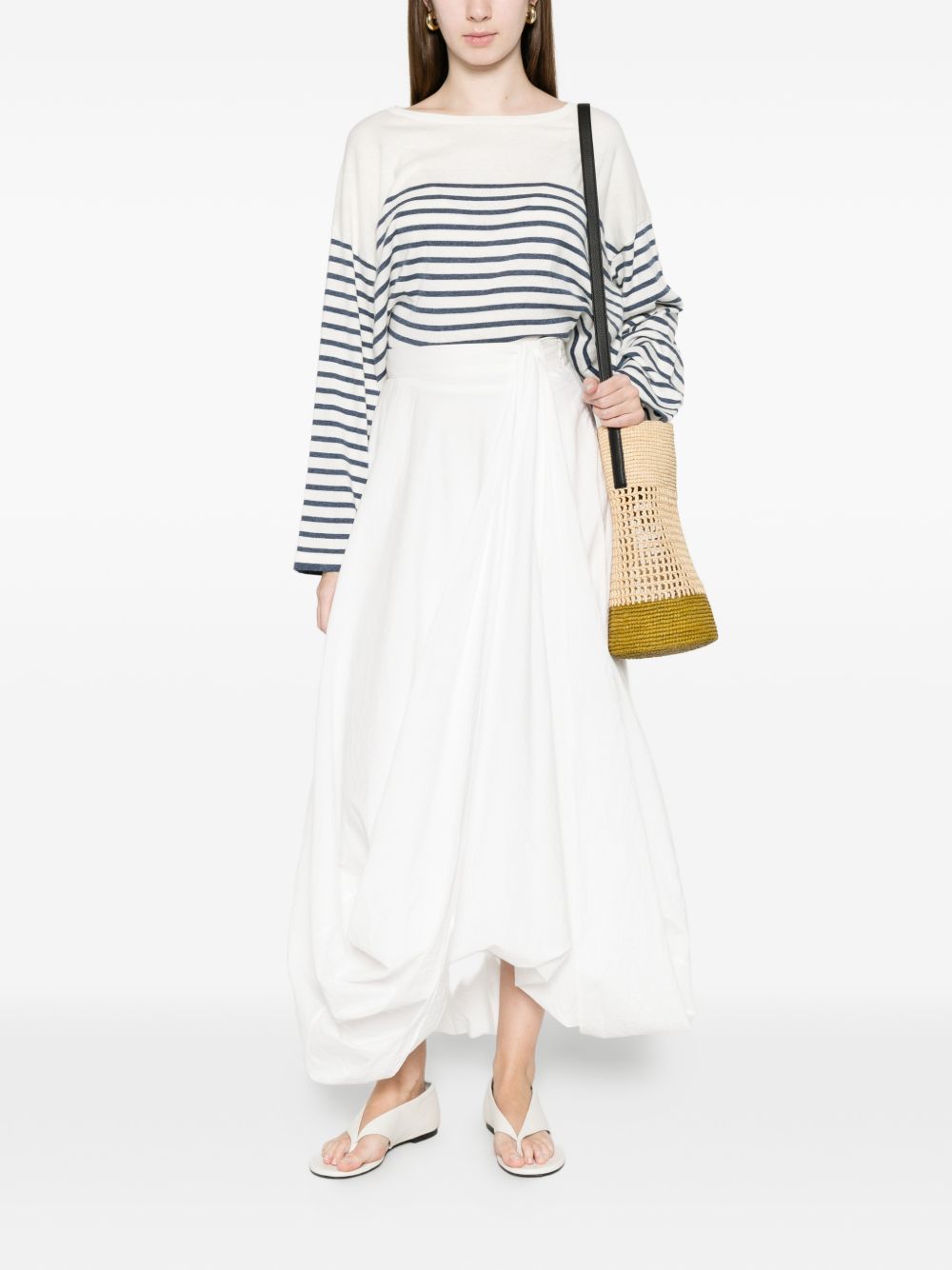Ct Plage Striped cotton sweater – Cotton 95%, Cashmere 5% - view 5