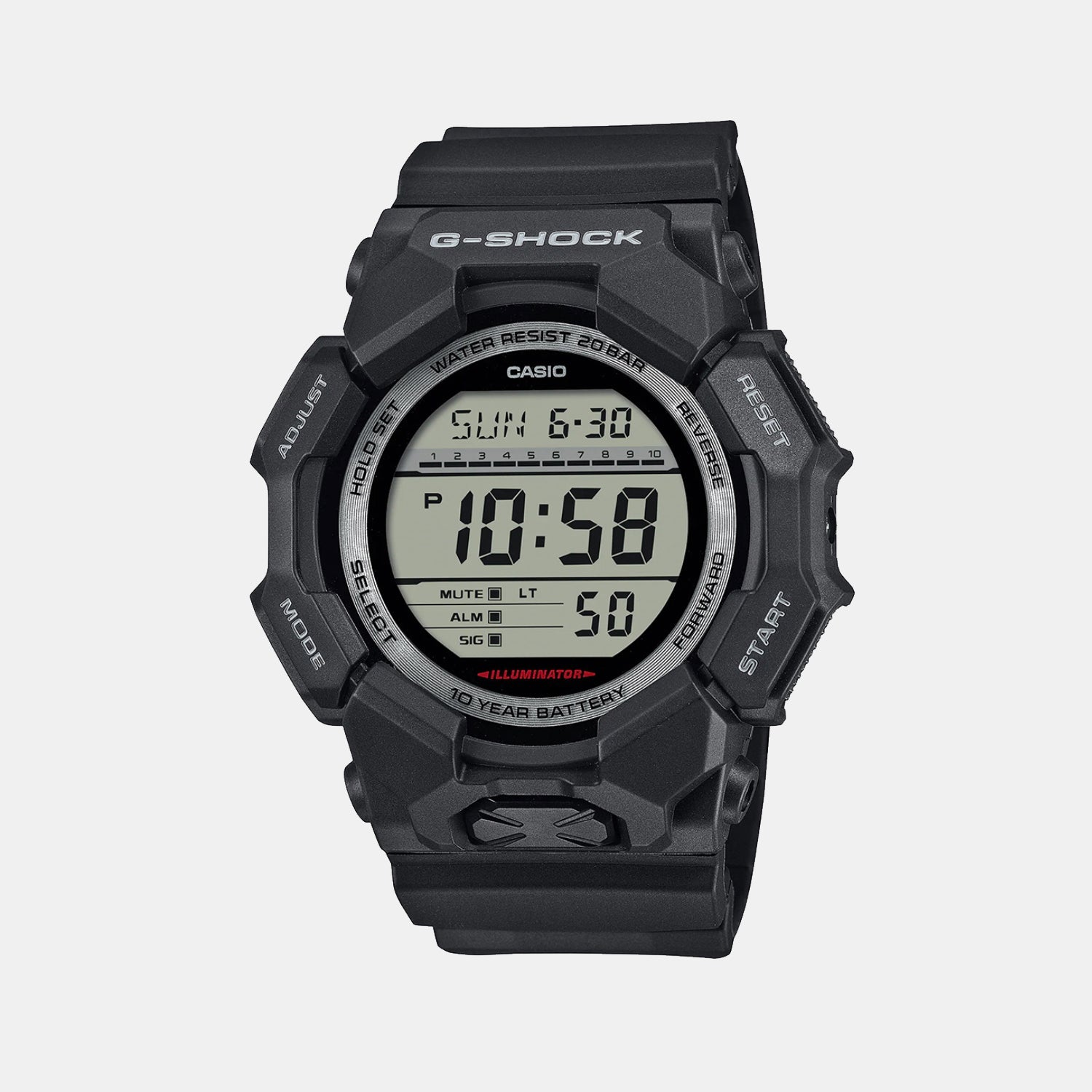 Casio G-Shock Men Quartz Black Dial Digital Resin Watch G1604