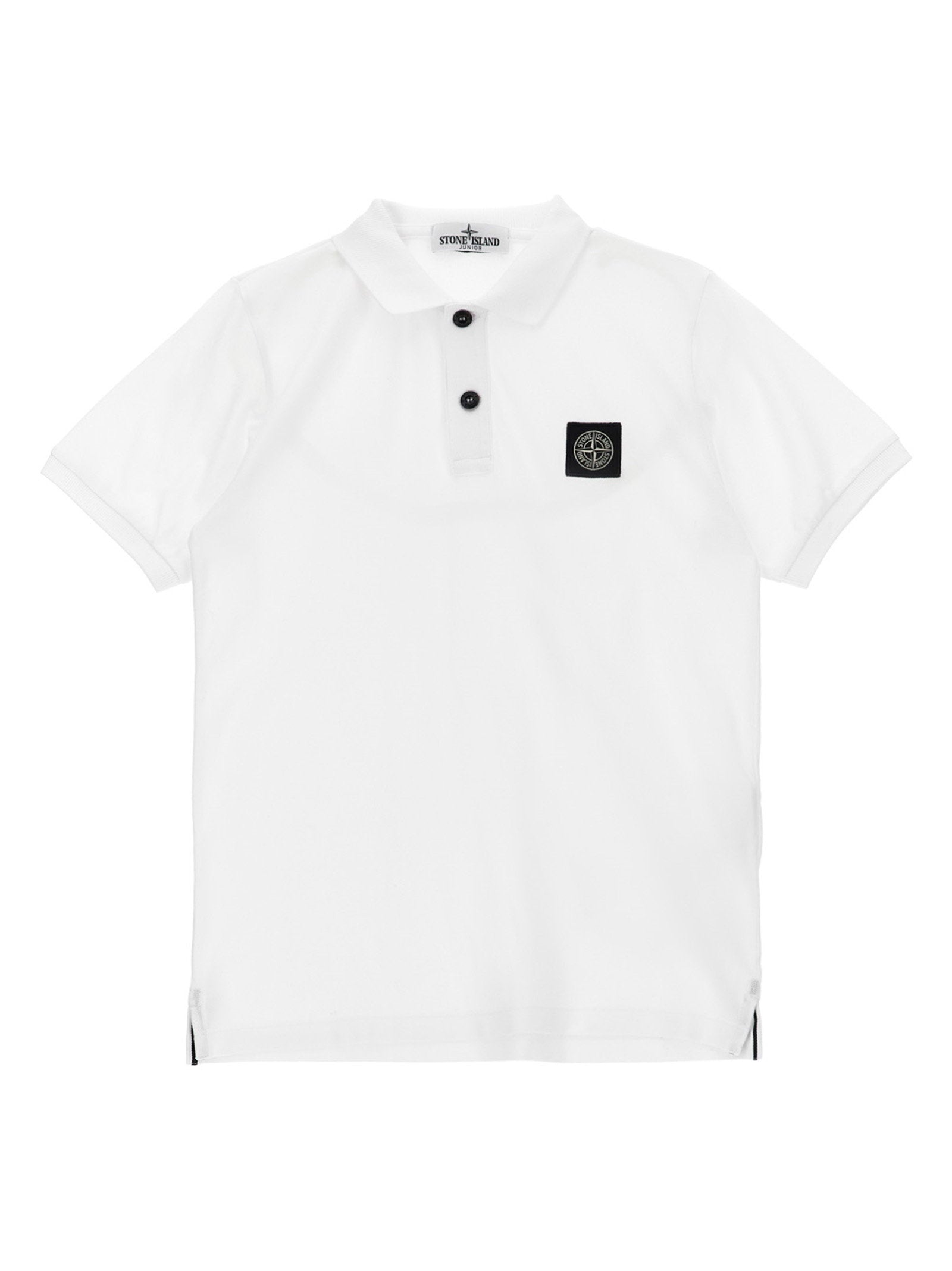 Stone Island Junior Compass Logo Polo Shirt – 95% cotton, 5% elastane