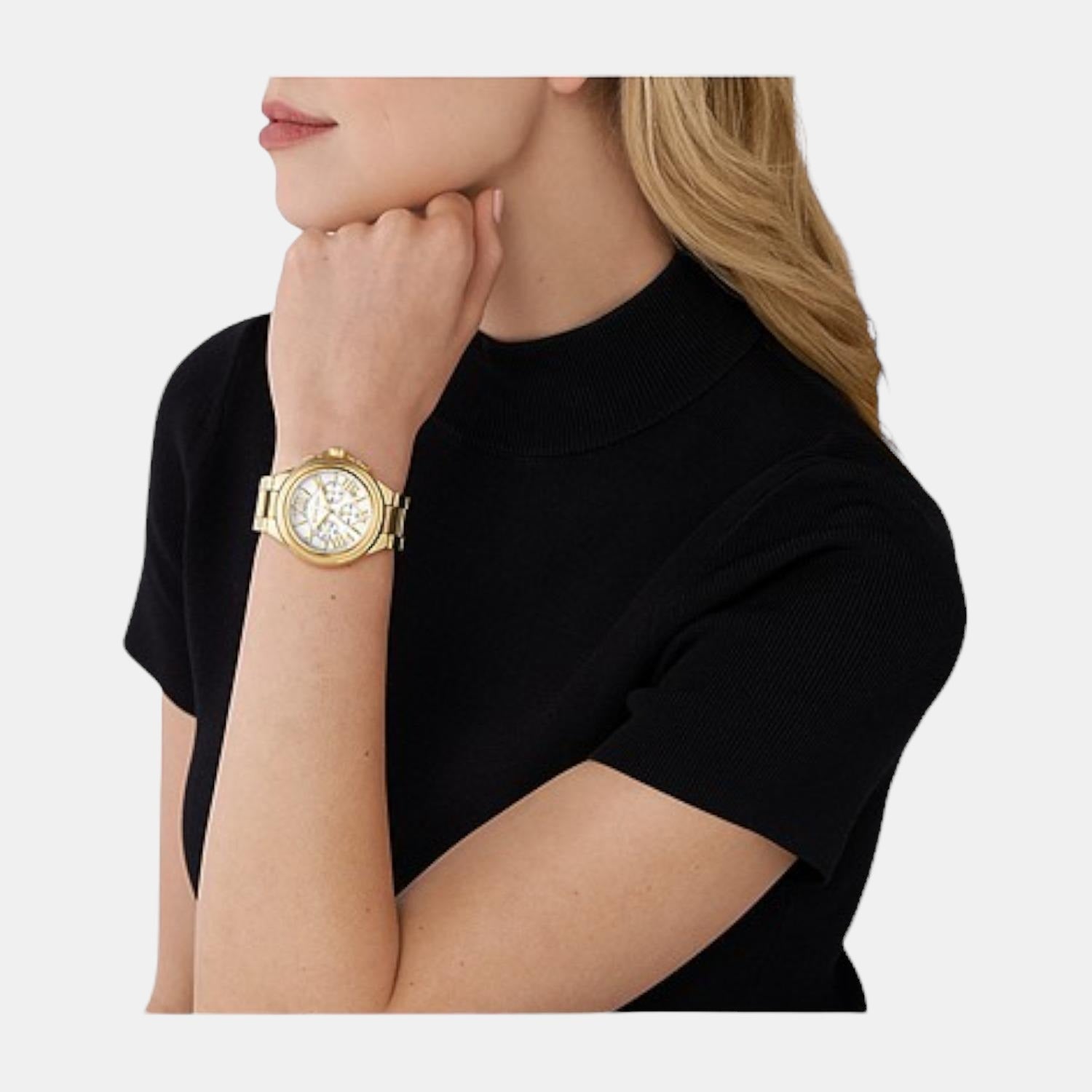 Michael Kors Camille Women Quartz White Dial Chronograph Stainless Steel Watch MK7270 - view 2