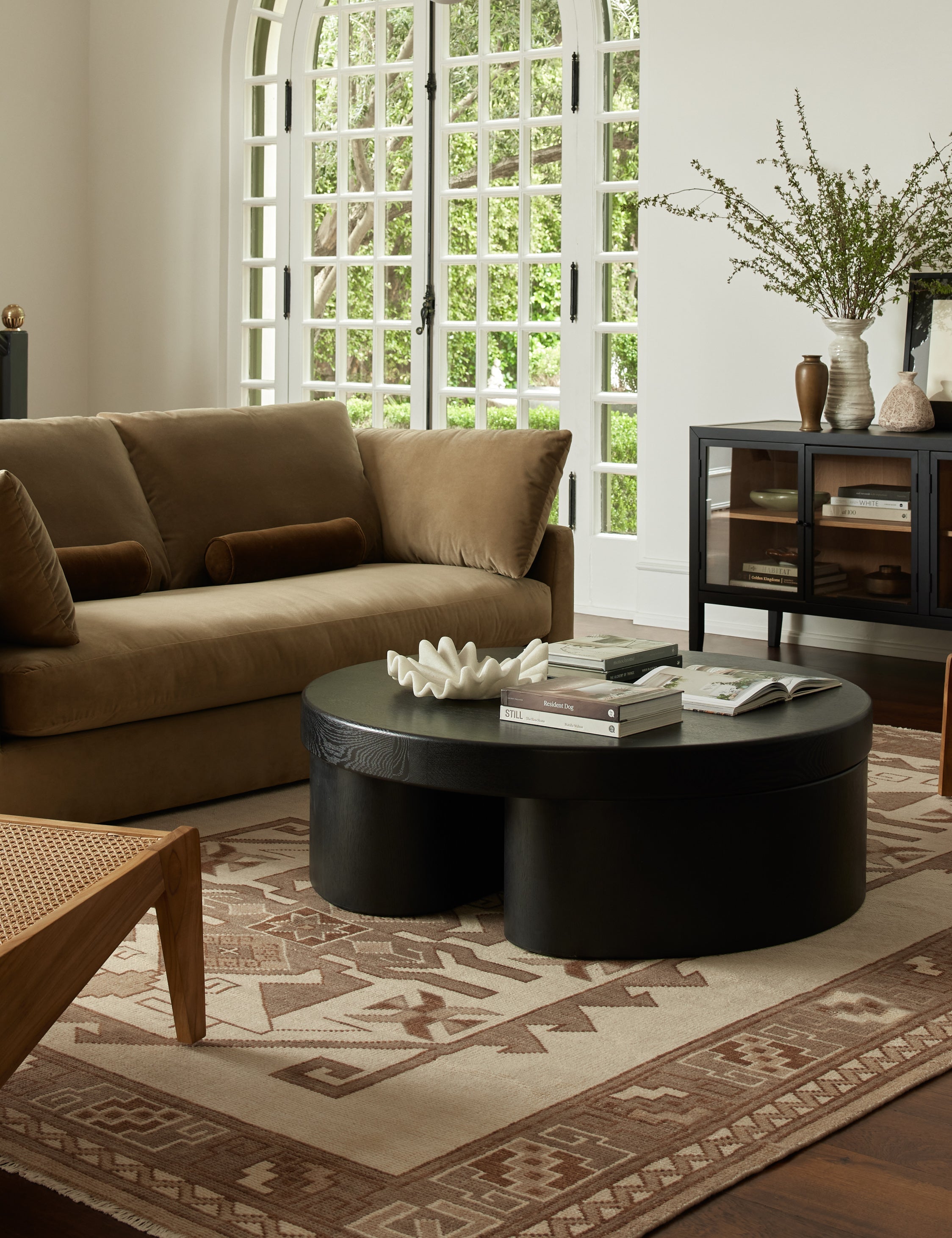 Lulu and Georgia Olga Round Coffee Table – Black - view 2