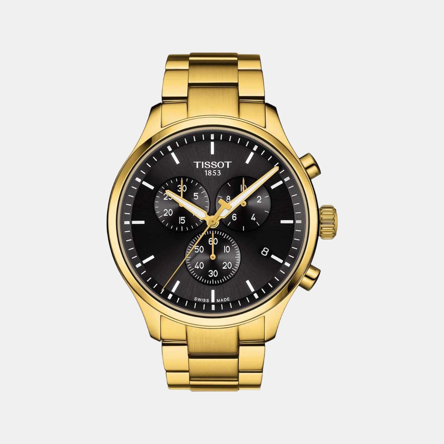 Tissot Chrono Xl Men Quartz Black Dial Chronograph Stainless Steel Watch T1166173305100