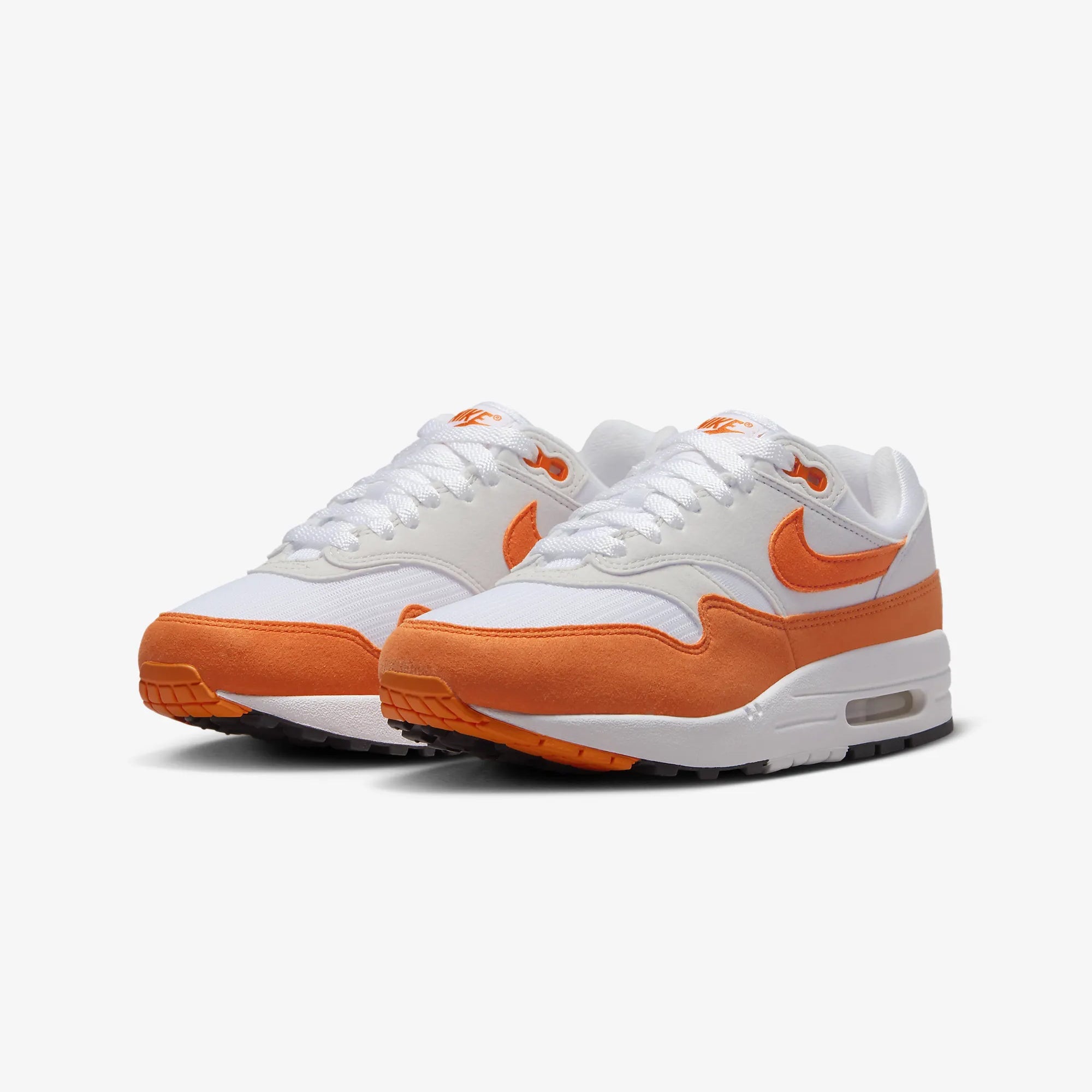 Nike | AIR MAX 1 { NEUTRAL GREY/SAFETY ORANGE-WHITE-BLACK