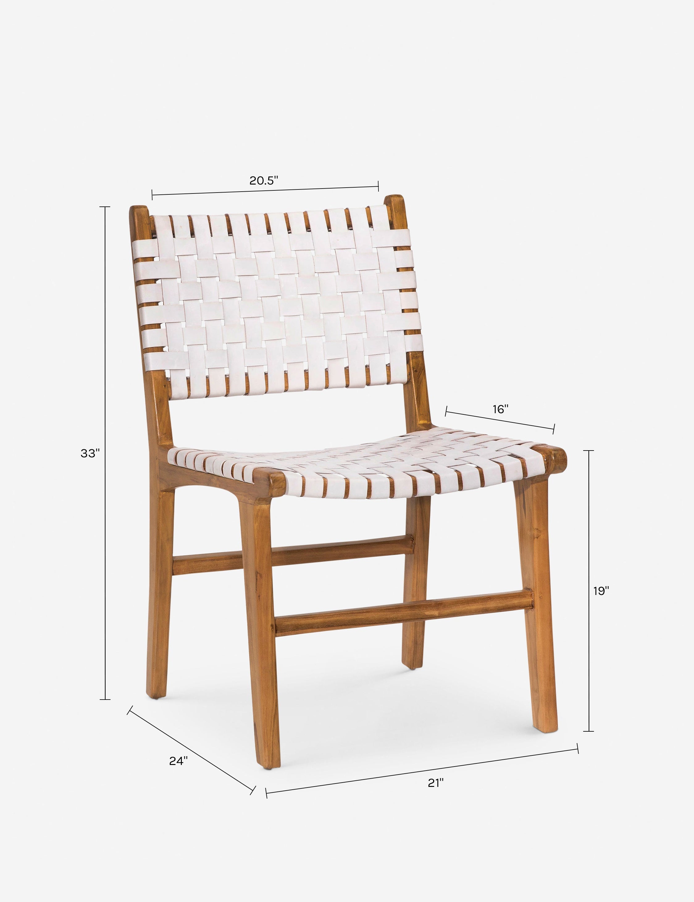 Lulu and Georgia Gallagher Leather Dining Chair - view 14