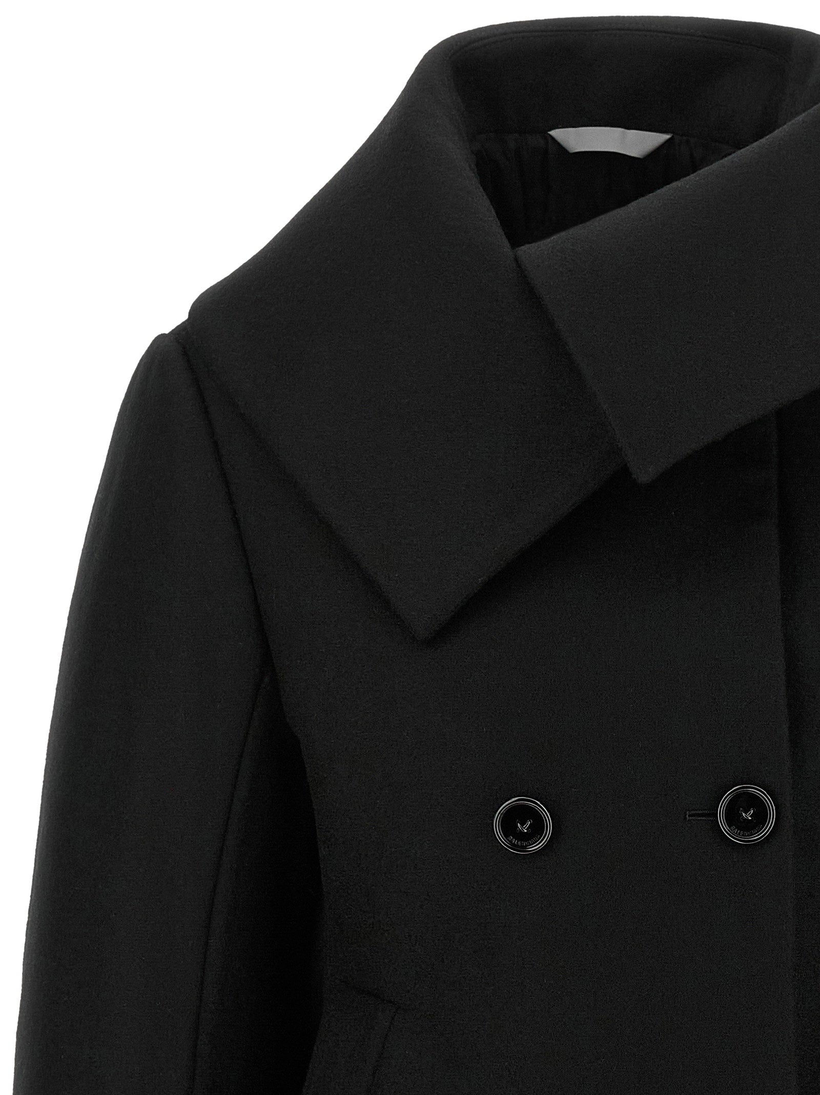 Balenciaga Asymmetrical Neck Caban – 100% wool - view 3