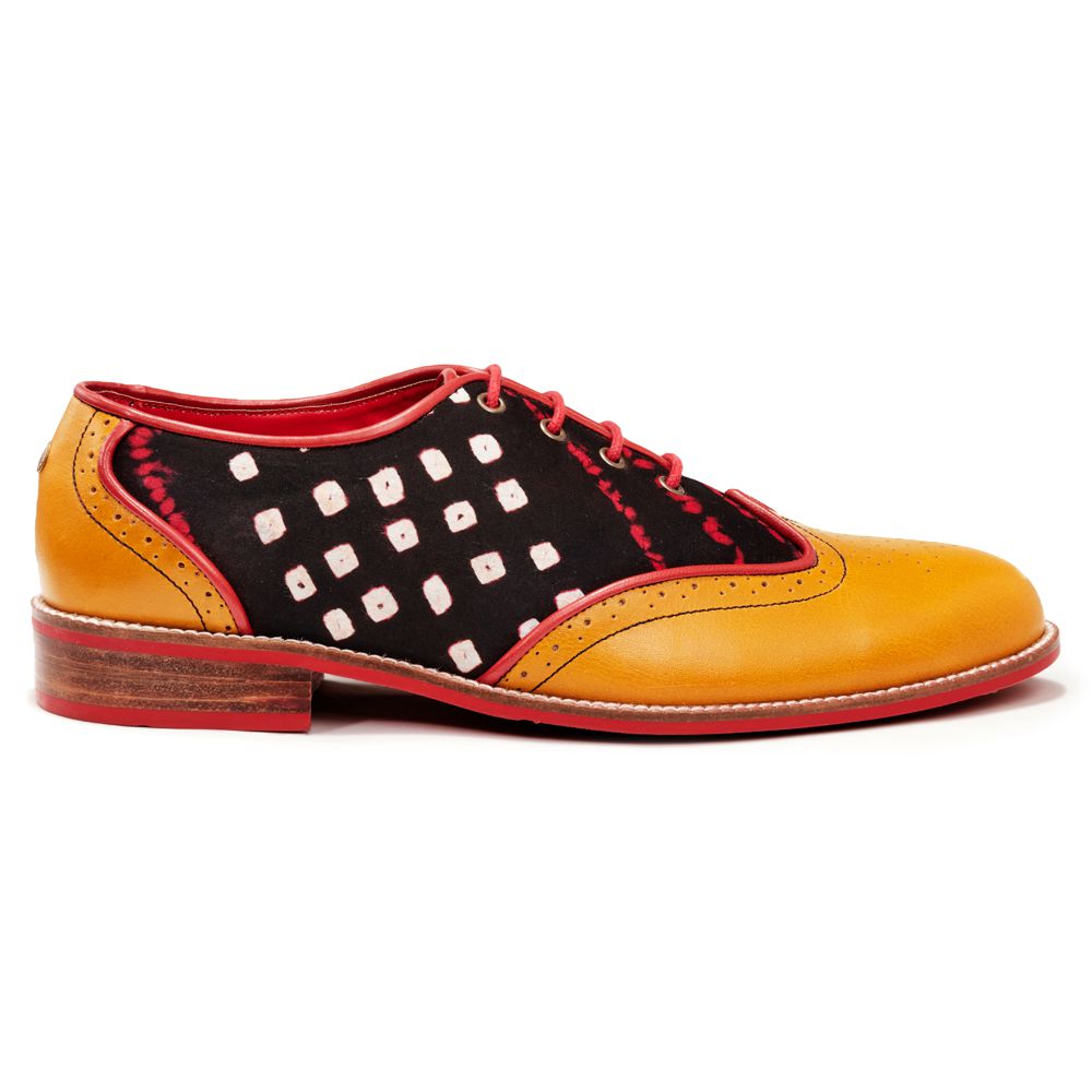 Men mustard – Banjaaran India Bandhni Brogues_ for Men – Mustard (discontinued)