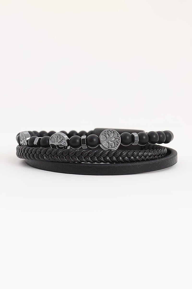 SNITCH Midnight Eclipse Braid Bracelet – Black