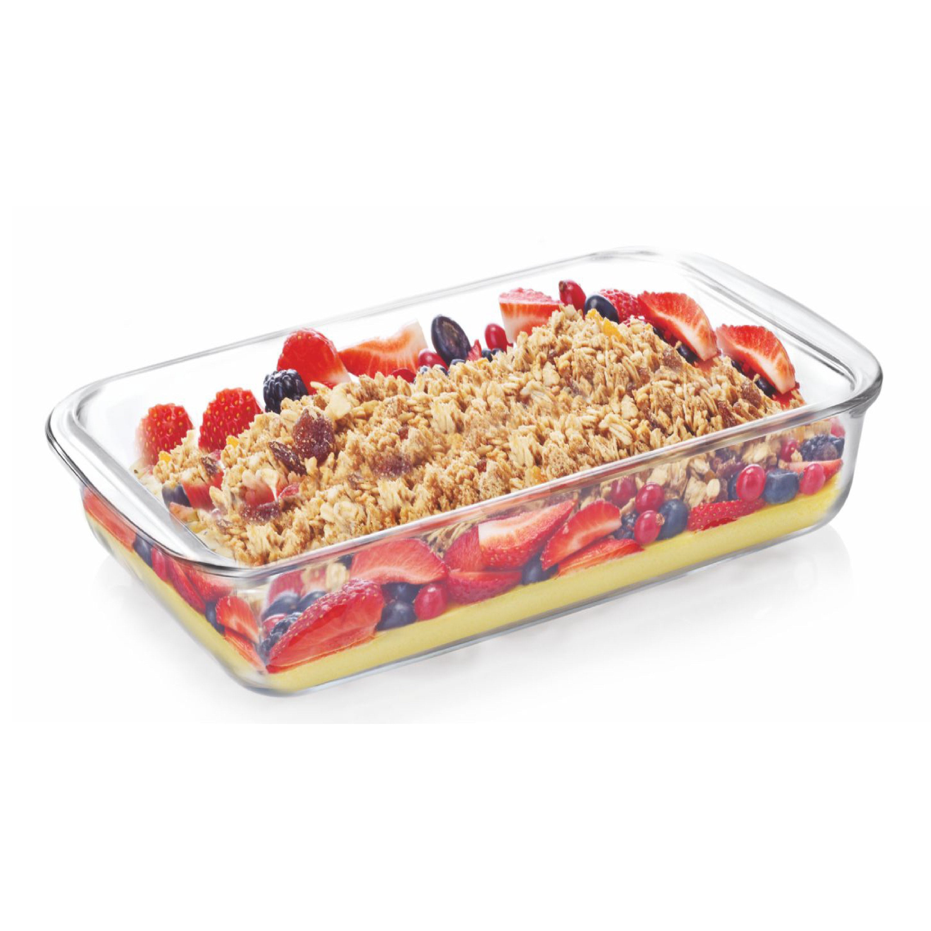 Cello Dahlia Rectangle Glass Baking Dish, 1600ml - view 2