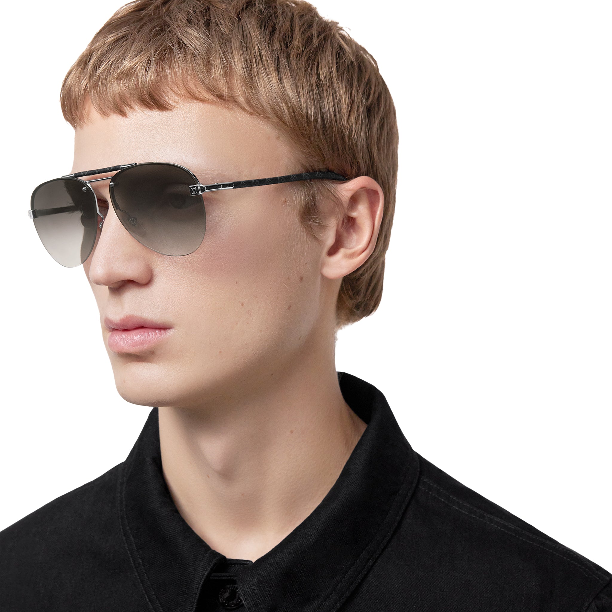 Louis Vuitton Clockwise Canvas Grey Sunglasses - view 5
