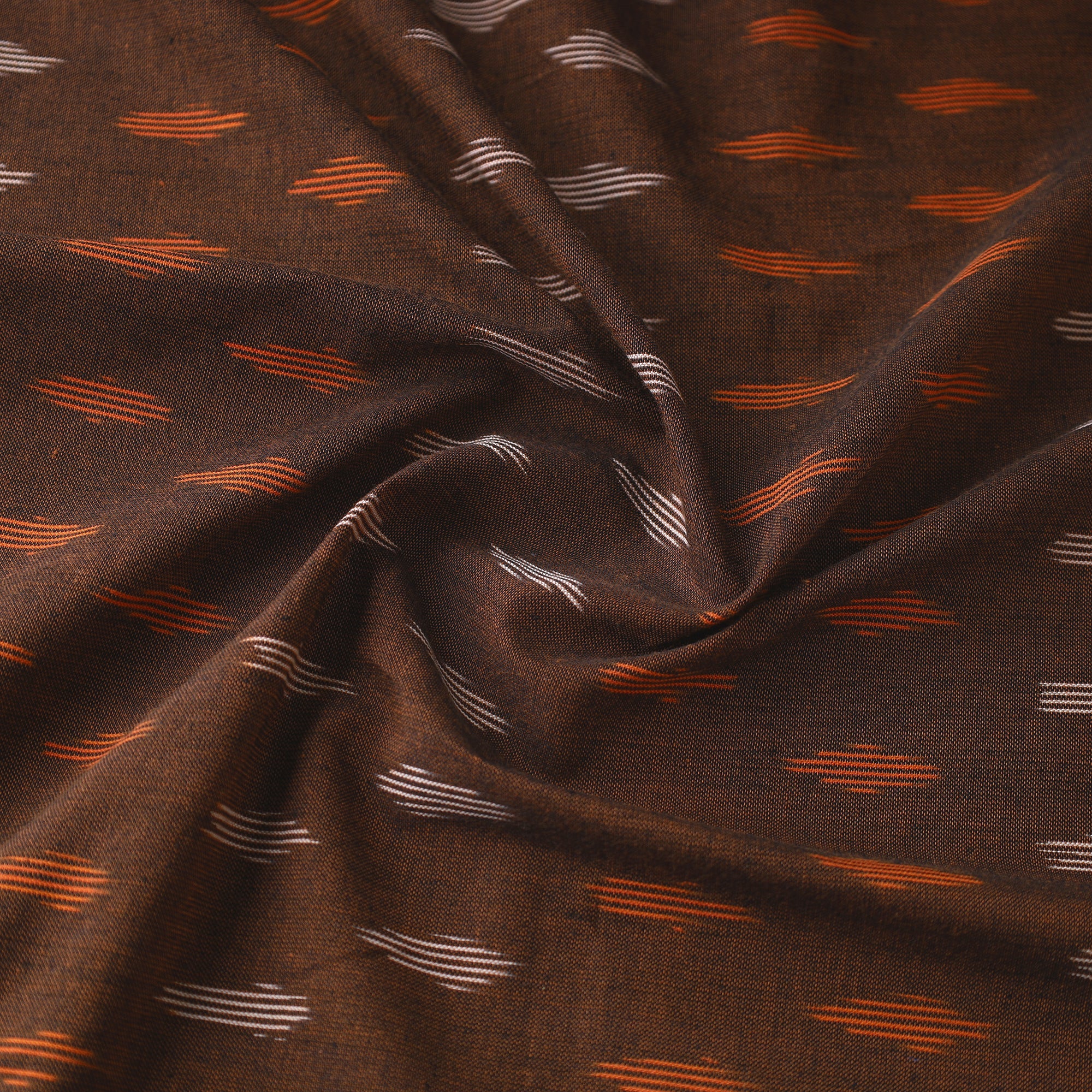 SOUTH KARGHA Brown - Pochampally Ikat Weave Cotton Fabric 12 - view 3