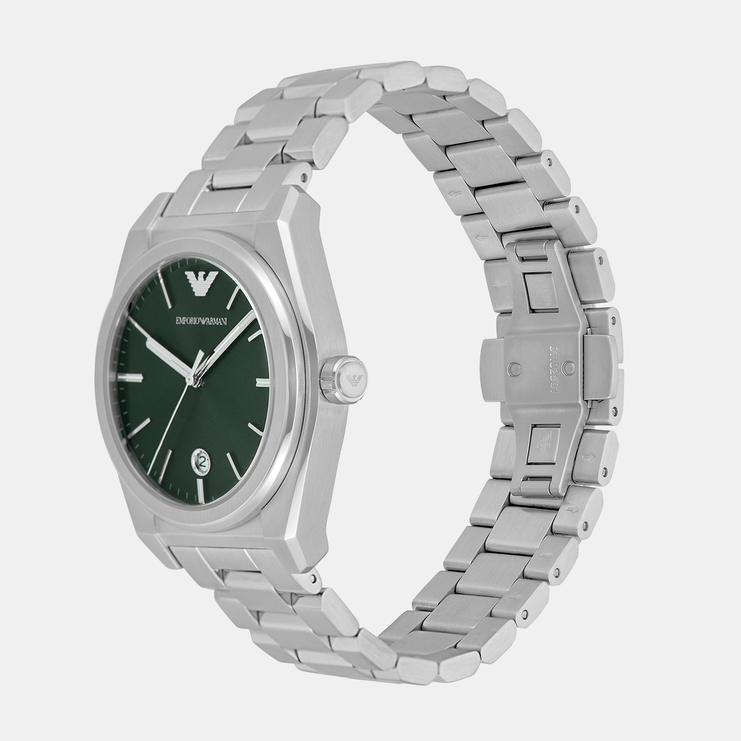 Emporio Armani Federico Men Quartz Green Dial Analog Stainless Steel Watch AR11621 - view 5
