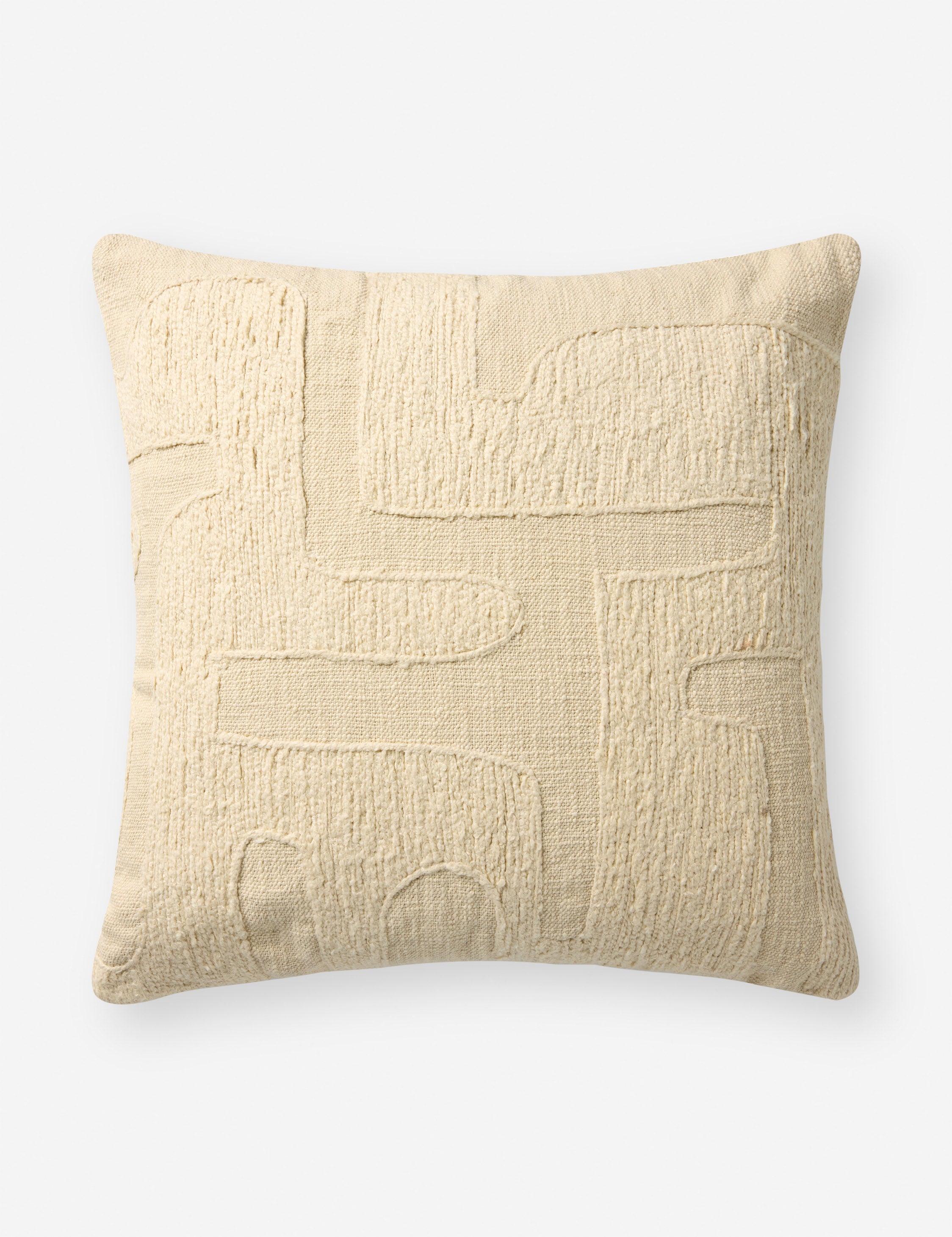 Lulu and Georgia Organic Embroidered Pillow by Brigette Romanek x Loloi - view 2
