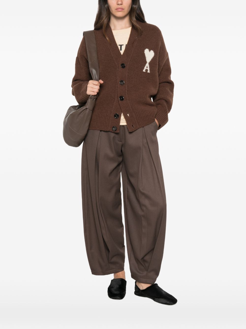 AMI PARIS Sweaters BROWN - view 4