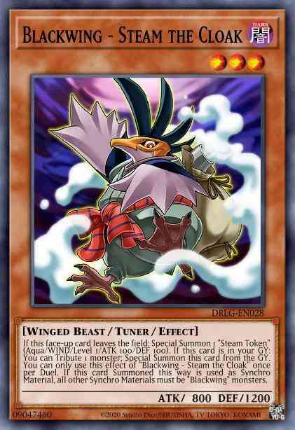Yu-Gi-Oh! Blackwing - Steam the Cloak - DRLG-EN028 - Super Rare - Unlimited