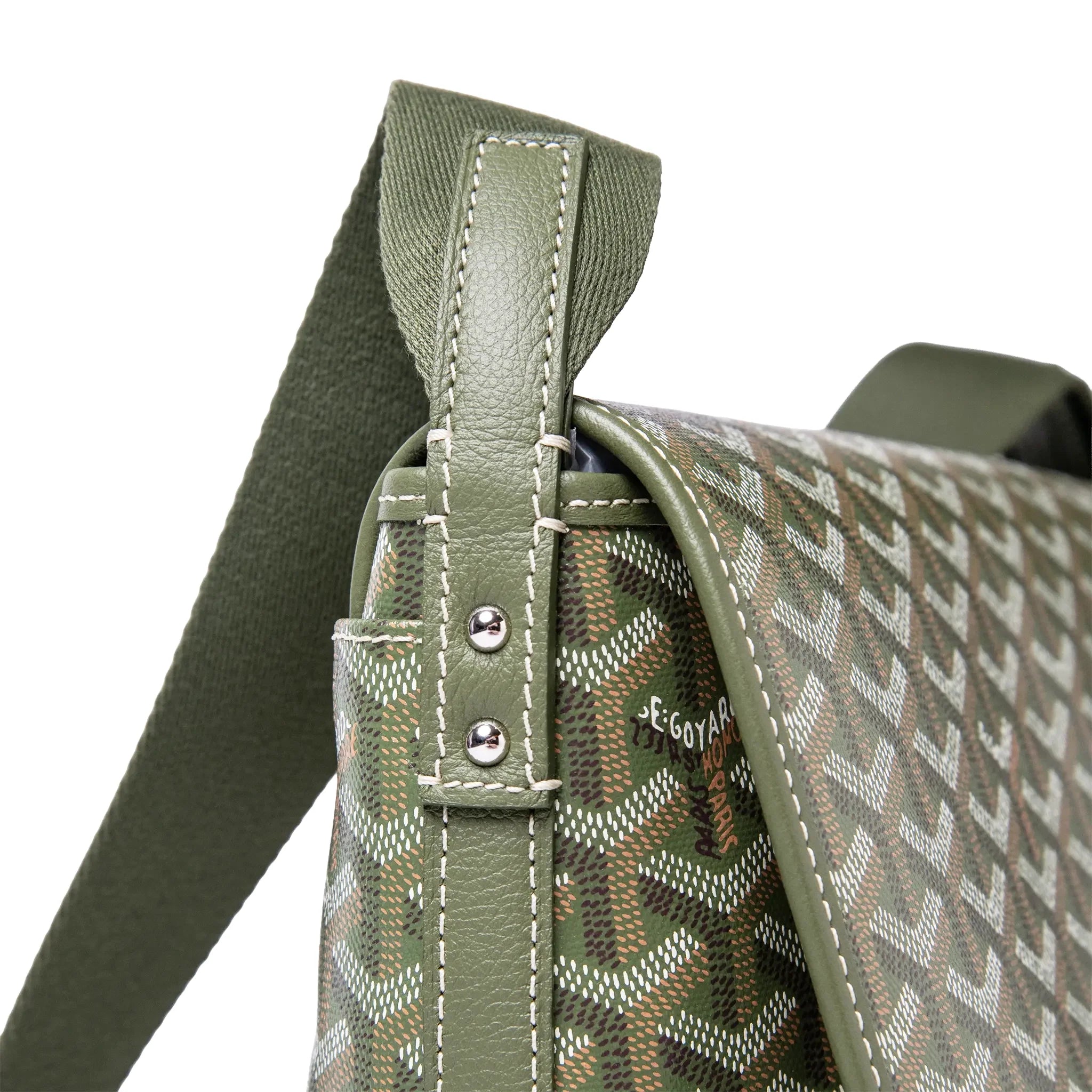 Goyard Capetien MM Khaki Messenger Bag - view 8