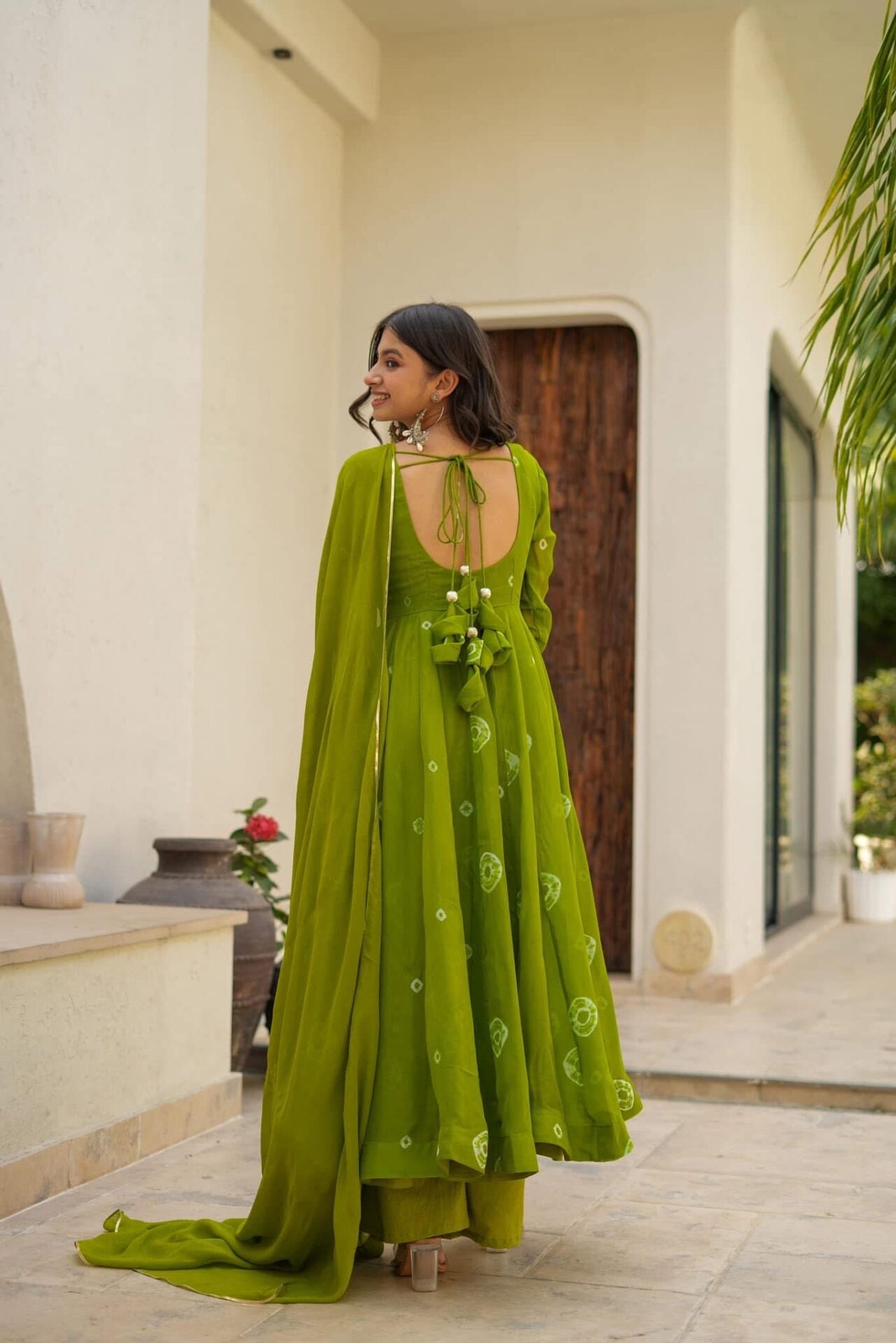 Idaho-o Aashi green organza suit - view 5