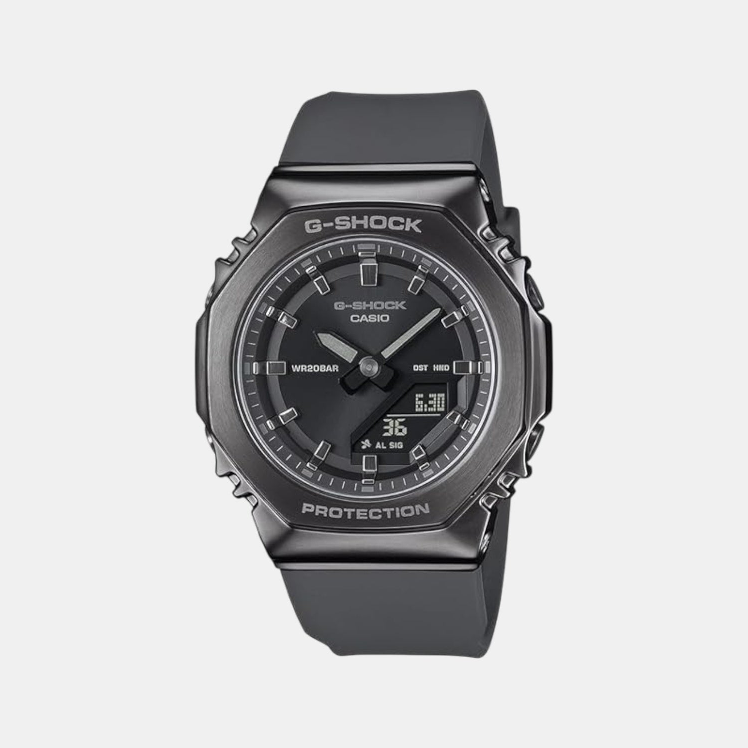 Casio G-Shock Women Quartz Grey Dial Analog-Digital Resin Watch G1695