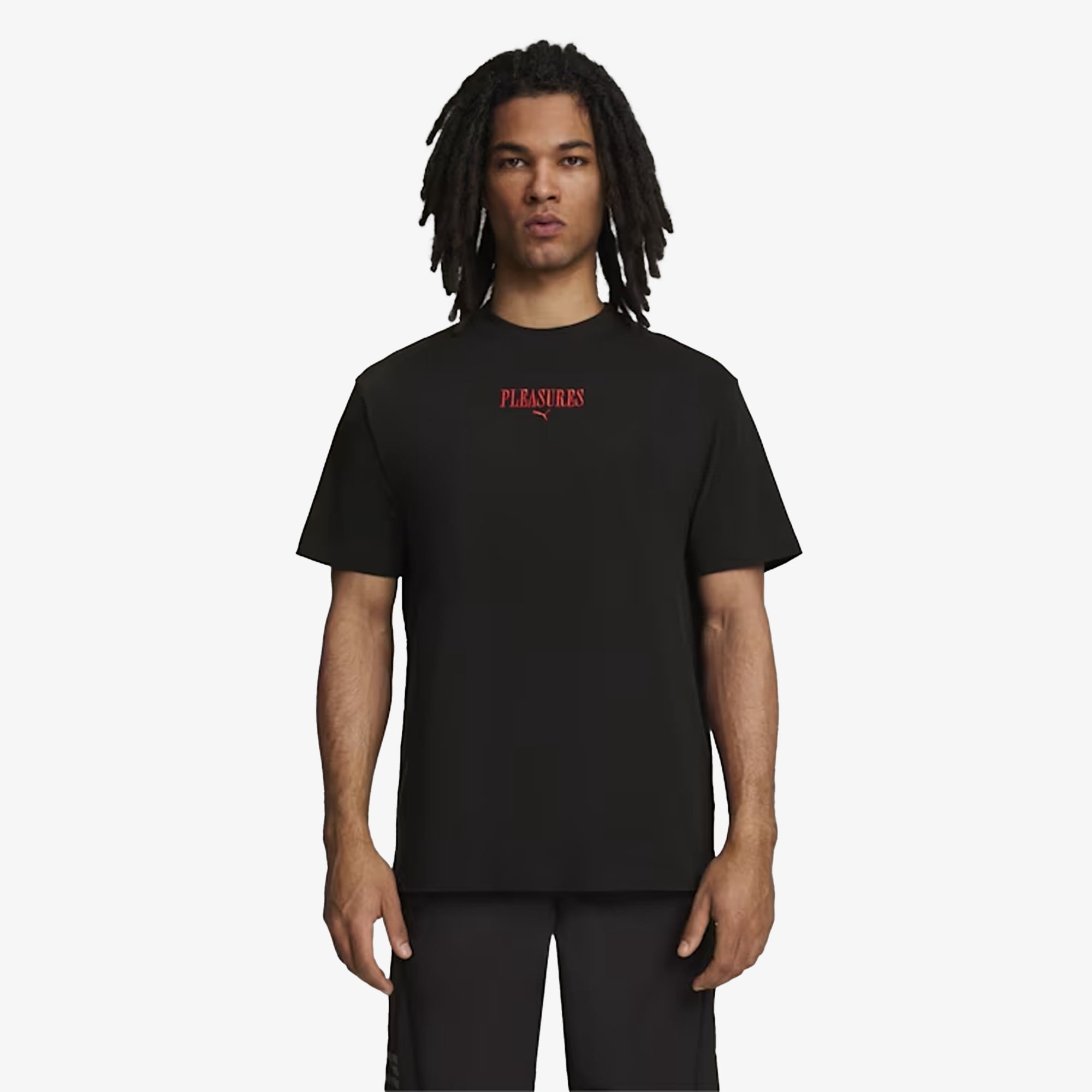 Puma | x PLEASURES GRAPHIC TEE { BLACK
