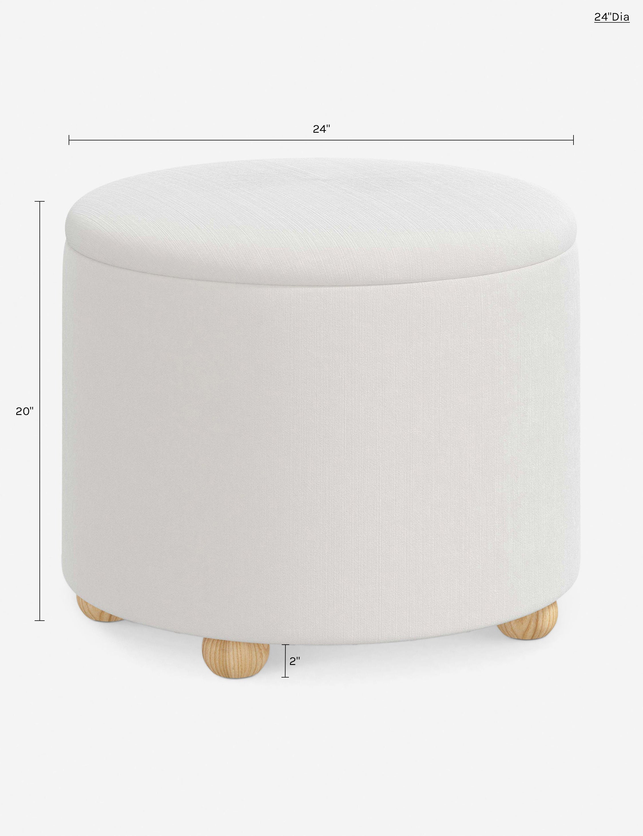 Lulu and Georgia Kamila Storage Ottoman - view 220