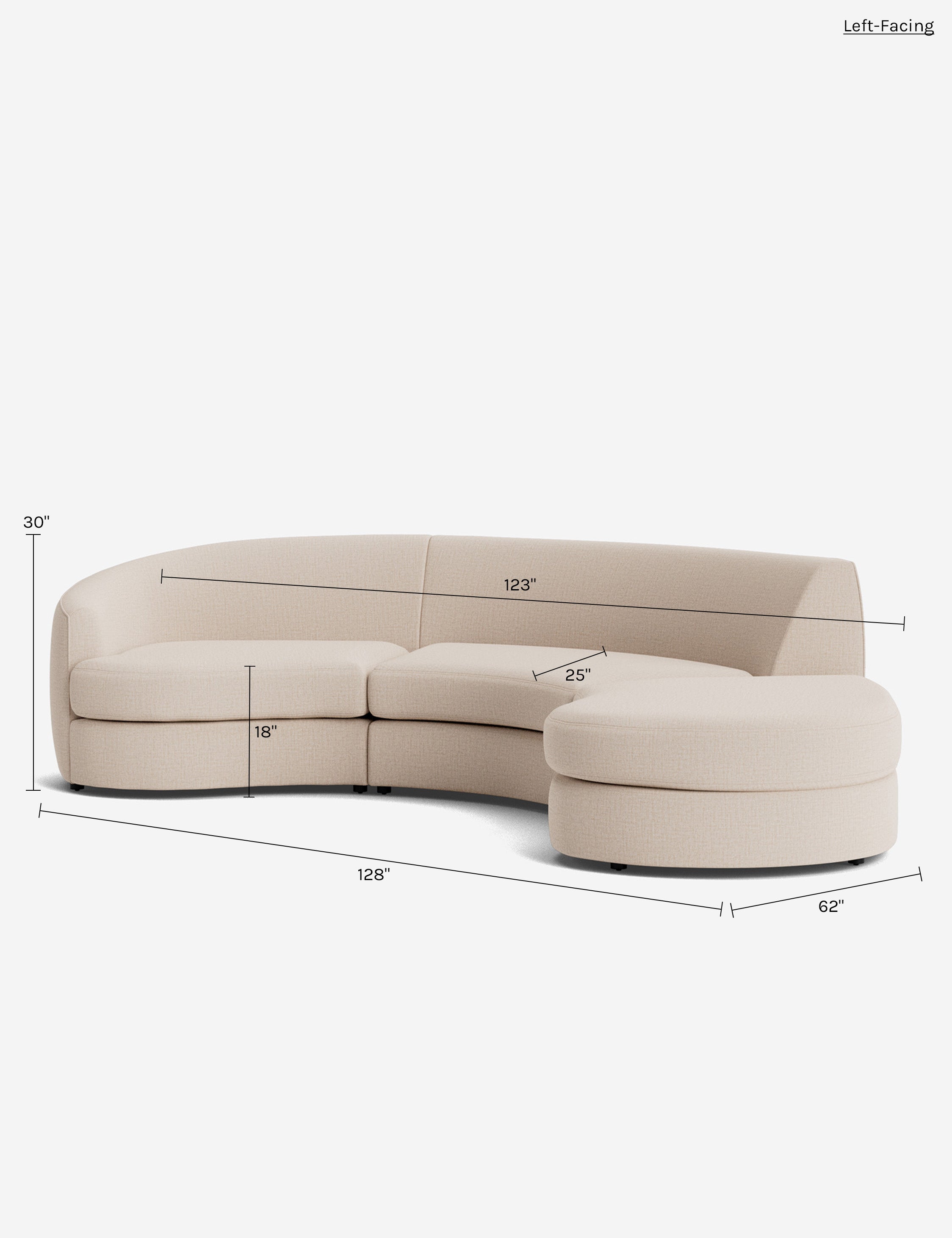 Lulu and Georgia Imada Modular Chaise Sectional Sofa - view 237