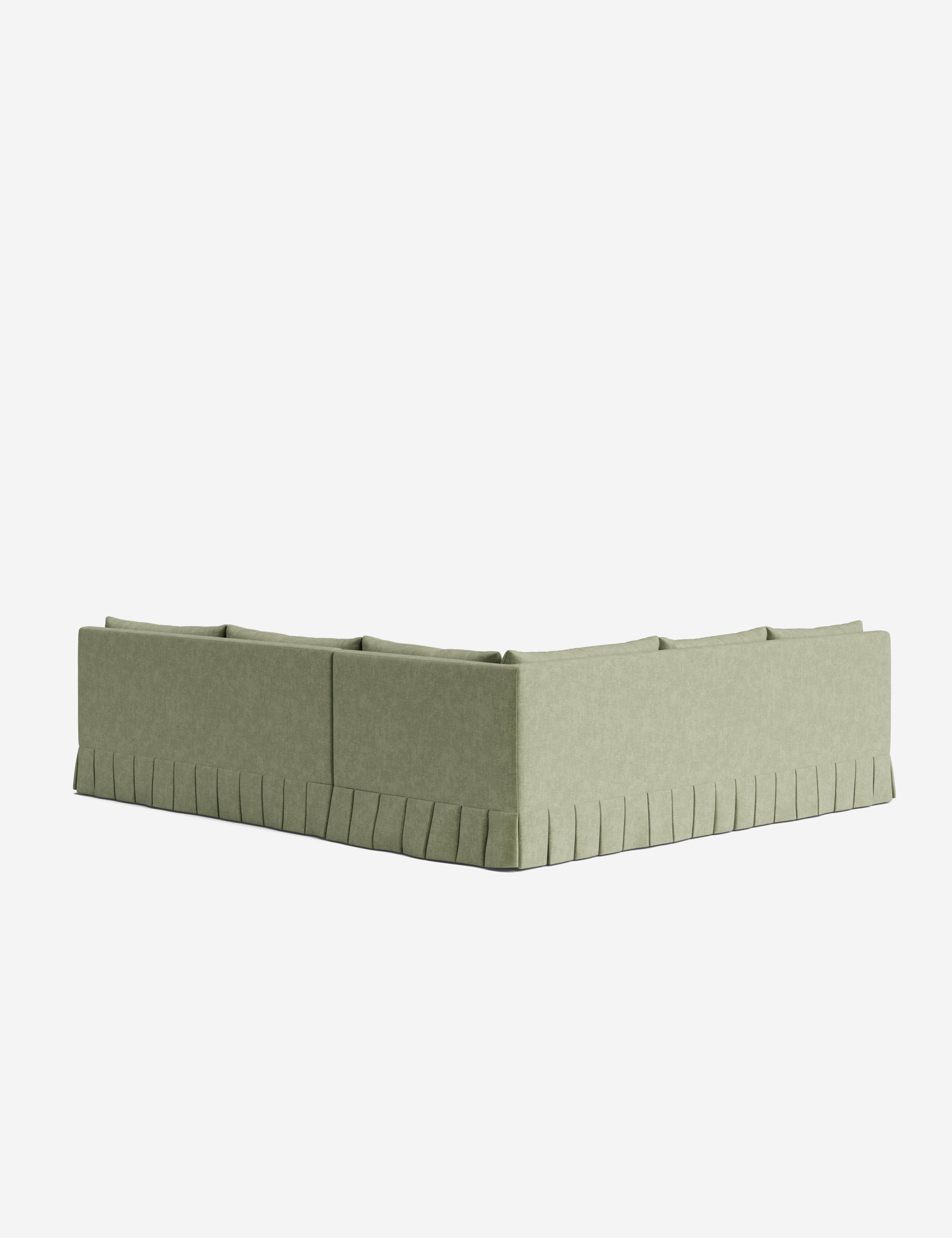 Lulu and Georgia Portola Luxe Depth Pleated Corner Sectional Sofa - view 131