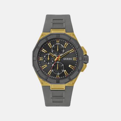 Guess Sport Men Quartz Black Dial Multi-Function Silicone Watch GW0803G1