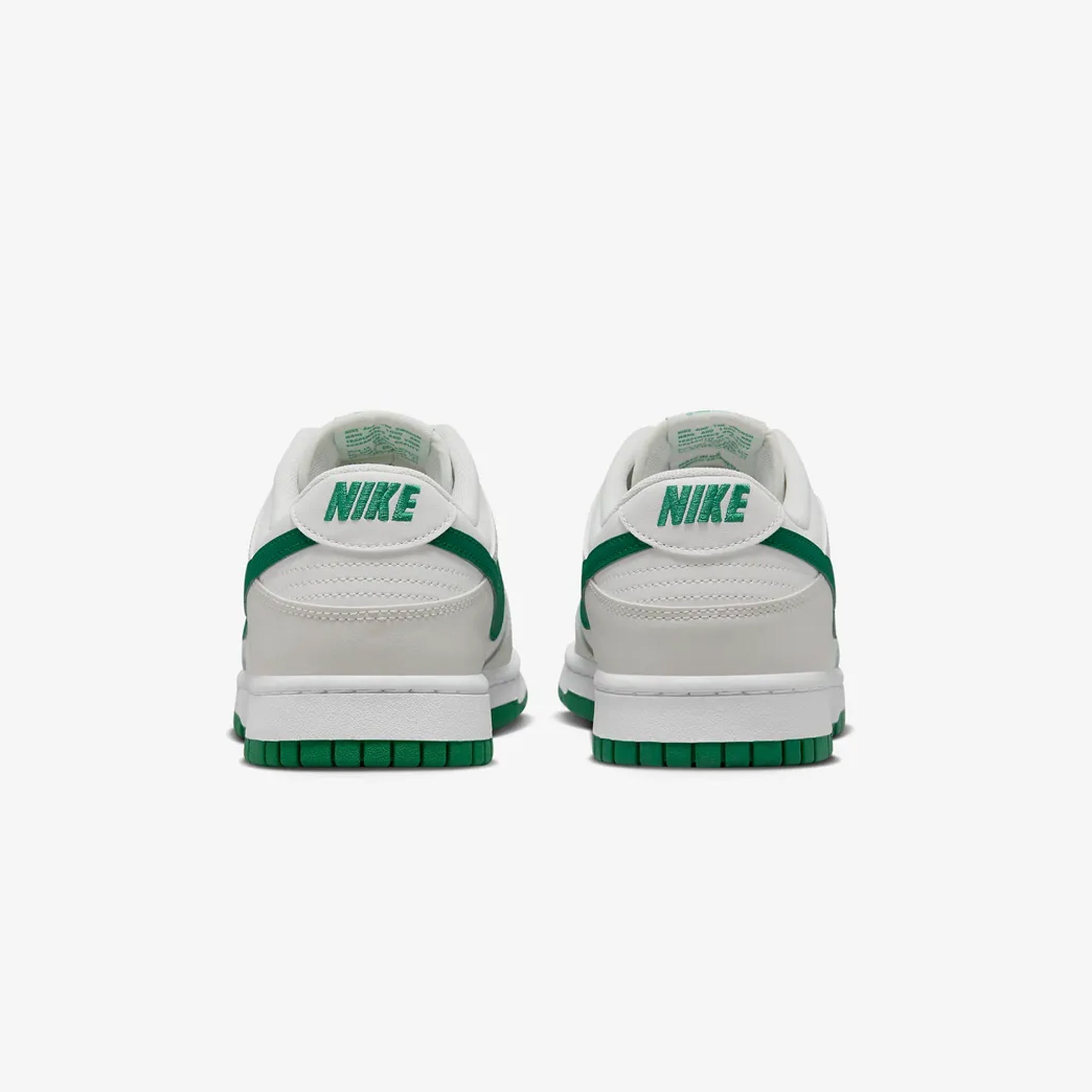 Nike | DUNK LOW RETRO { SUMMIT WHITE/MALACHITE-PLATINUM TINT - view 2