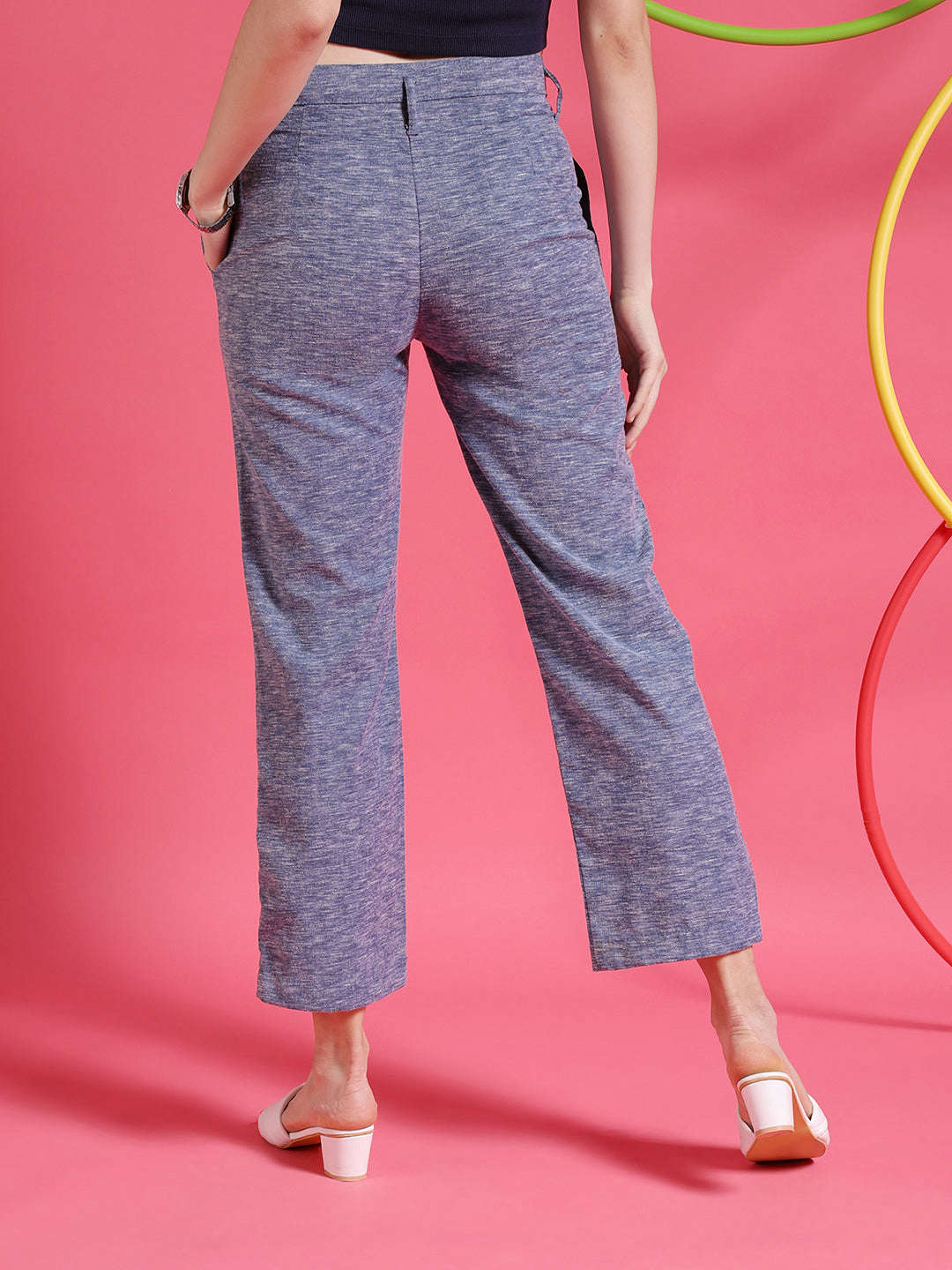 Freehand By The Indian Garage Co Women Solid Trouser - view 2