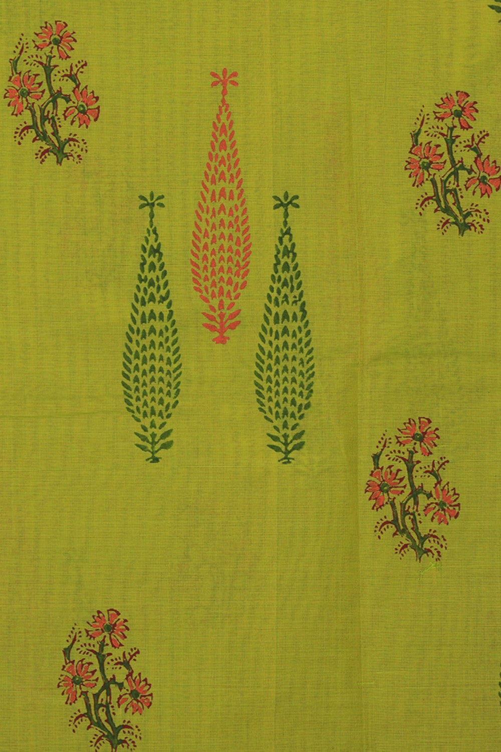 Kalanjali Ethnics Hand Block Printed Cotton Saree - view 2