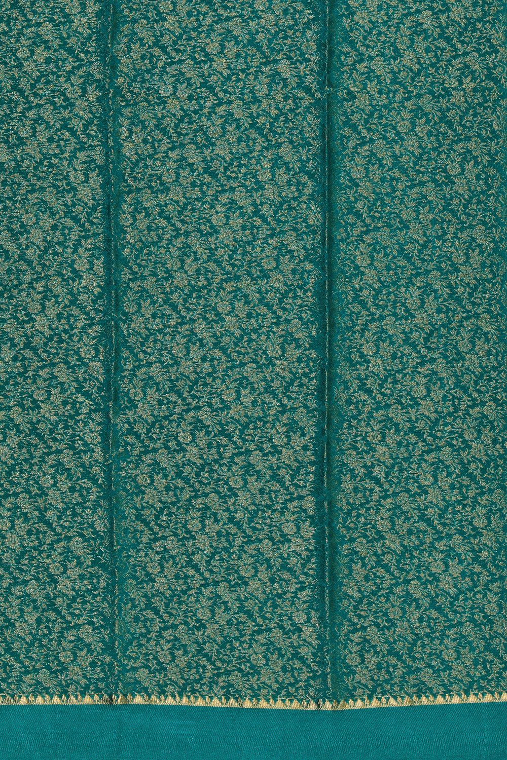 Kalanjali Crepe Silk Teal Green Saree – Women's - view 2