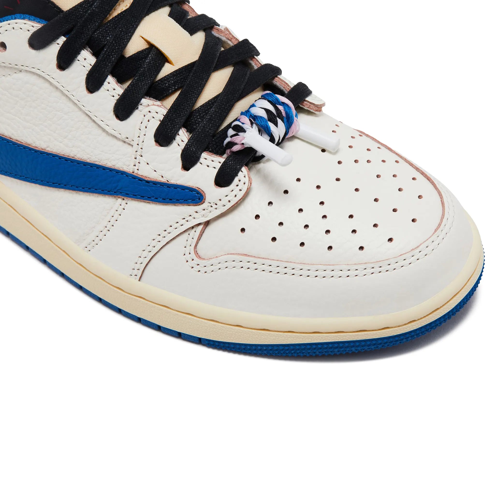 Fragment Design x Travis Scott x Air Jordan 1 Retro Low OG SP Sail Military Blue - view 5
