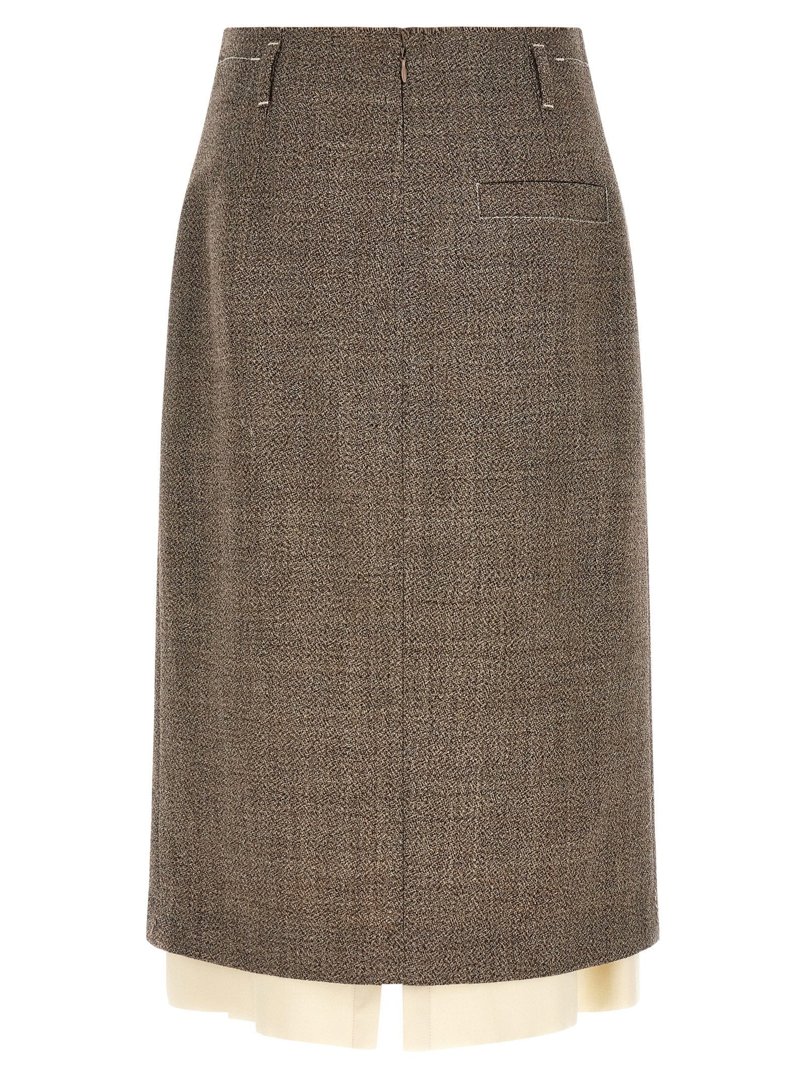 Tela Multi-layer Hem Skirt – 100% virgin wool - view 2
