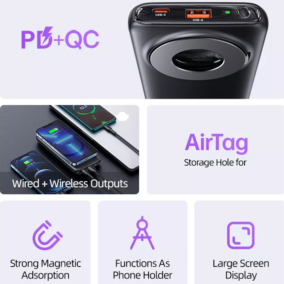 Peeperly USAMS- 10000 mAh Magnetic Wireless Power Station - view 4