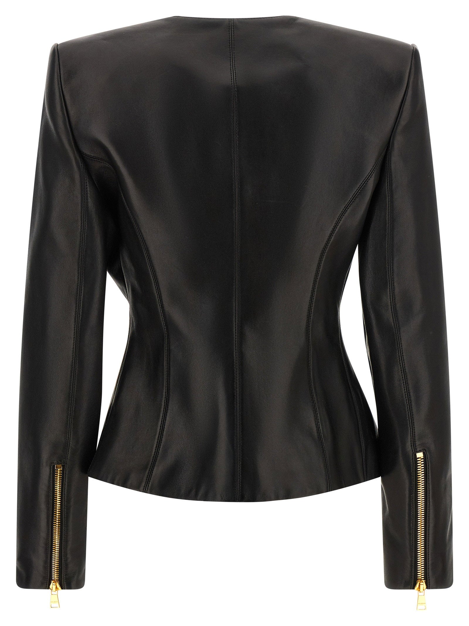 Balmain Leather Jacket - view 2