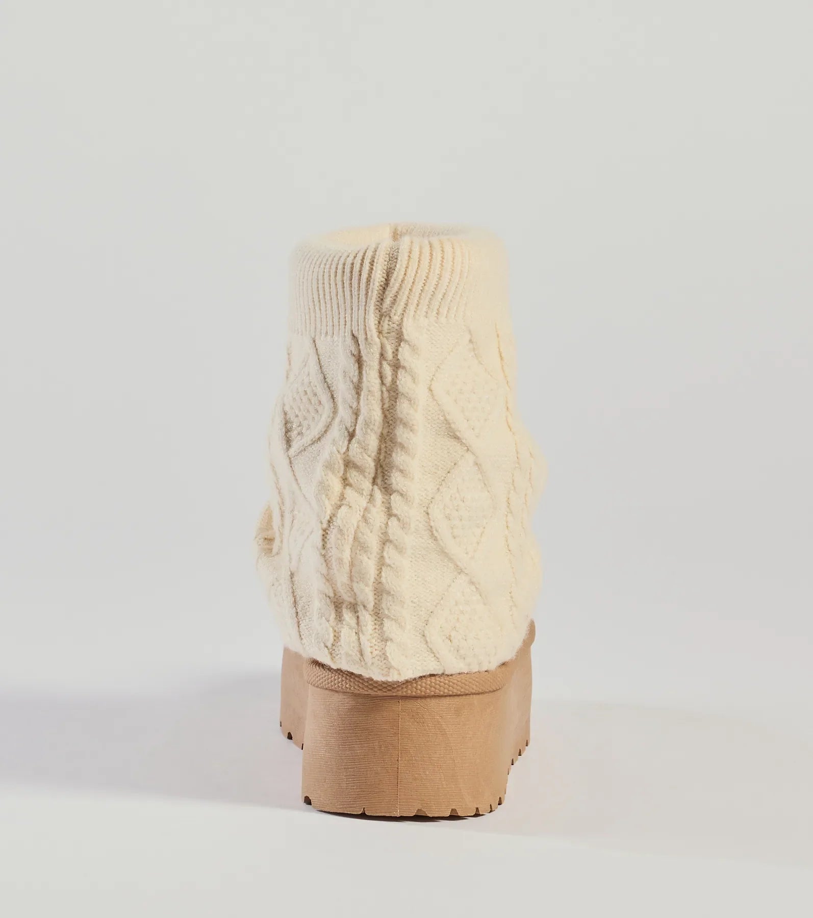 Windsor Cozy Vibes Cable Knit Platform Slippers - view 8