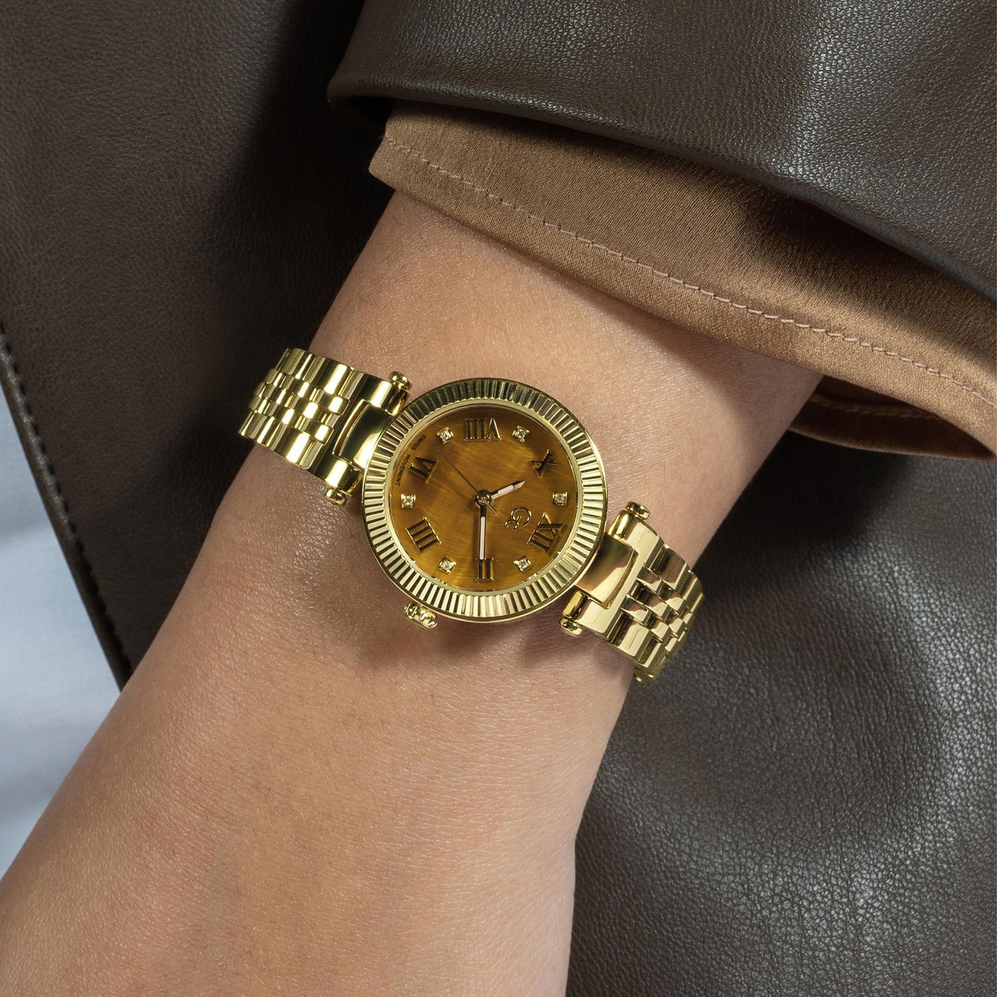 GC Flair Small Women Quartz Brown Dial Analog Stainless Steel Watch Z02005L4MF - view 8