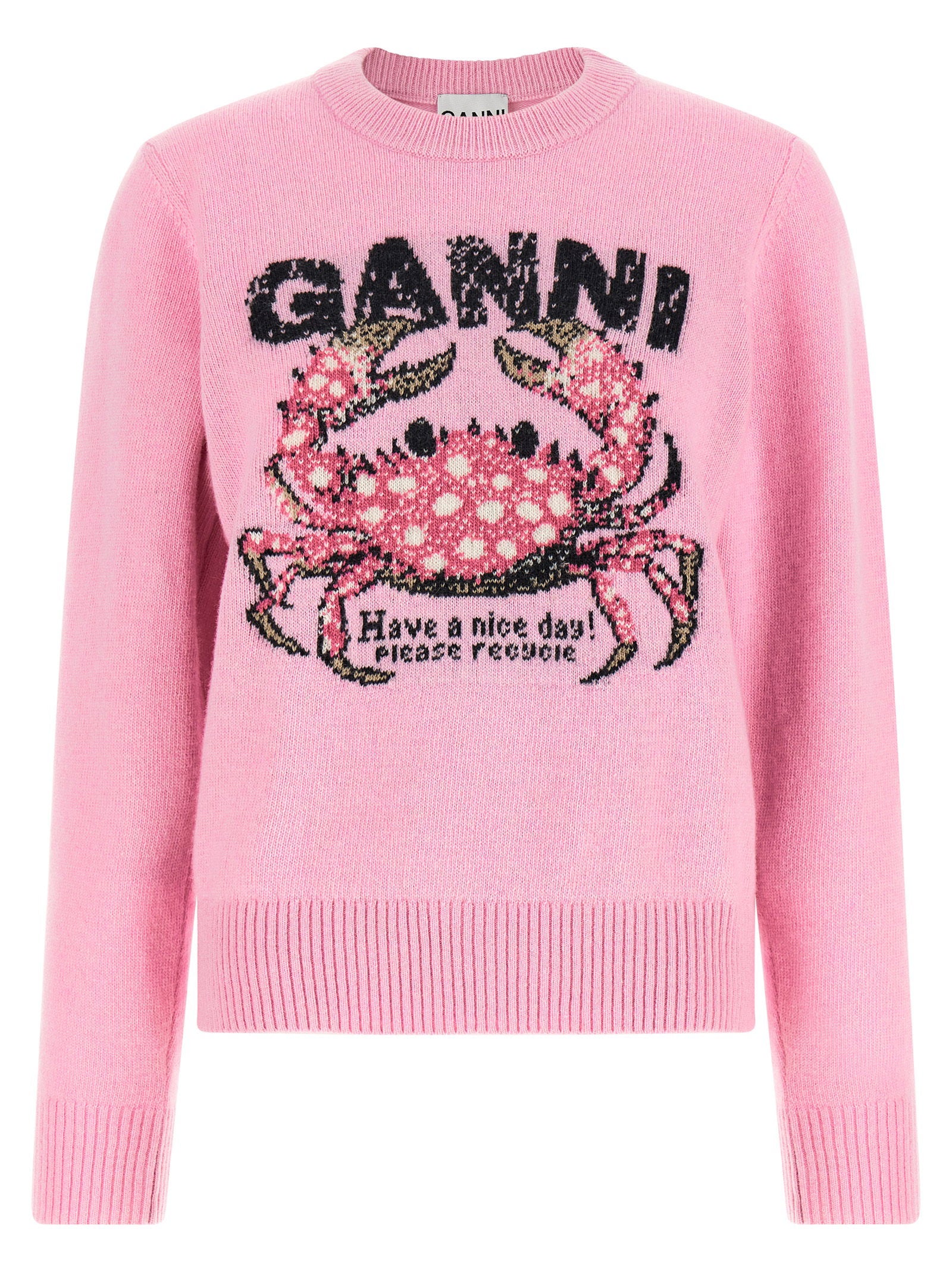 Ganni Crab Sweater – 80% wool, 20% polyamide