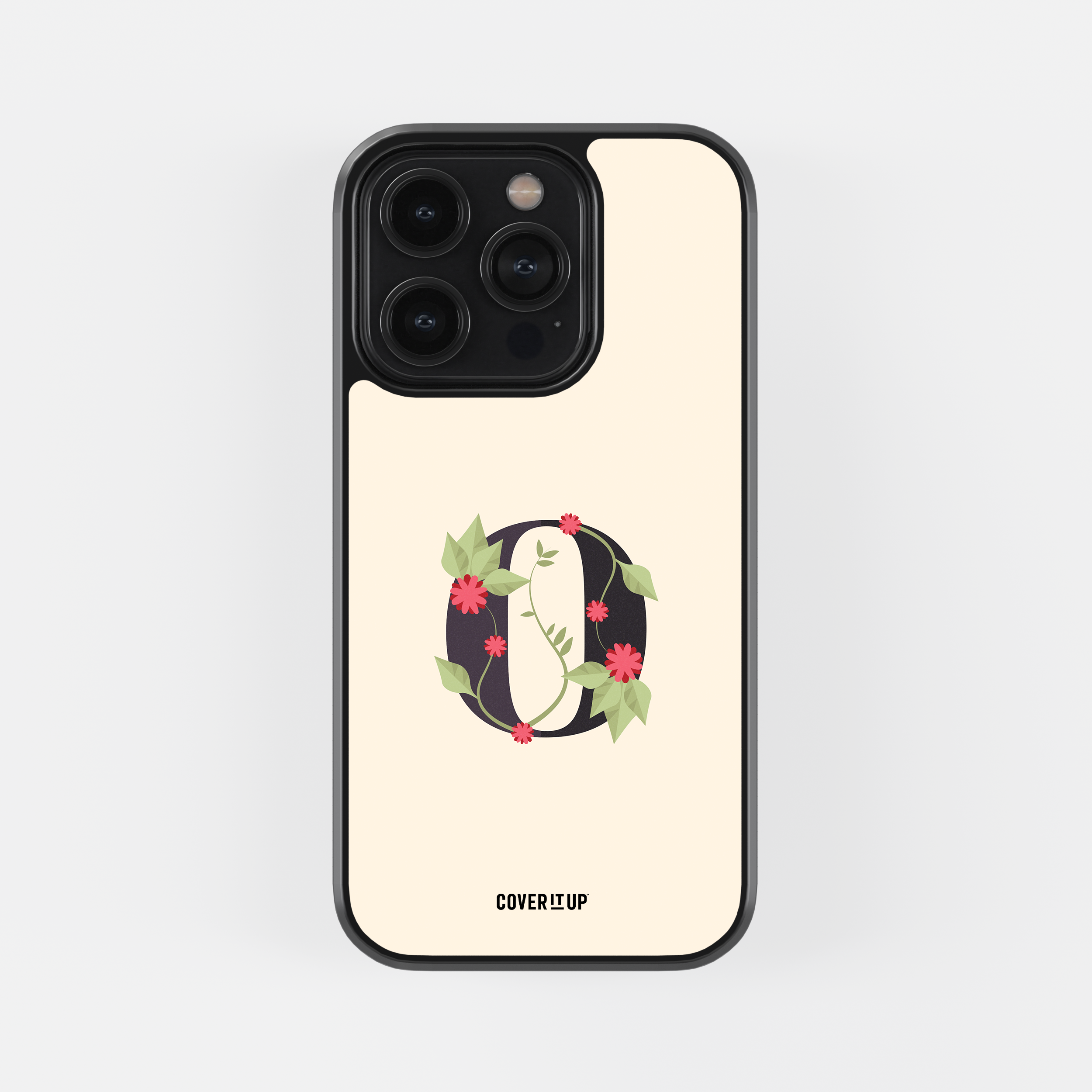 Design Phone Cases Limited Edition Floral Initial Glass Case - view 31