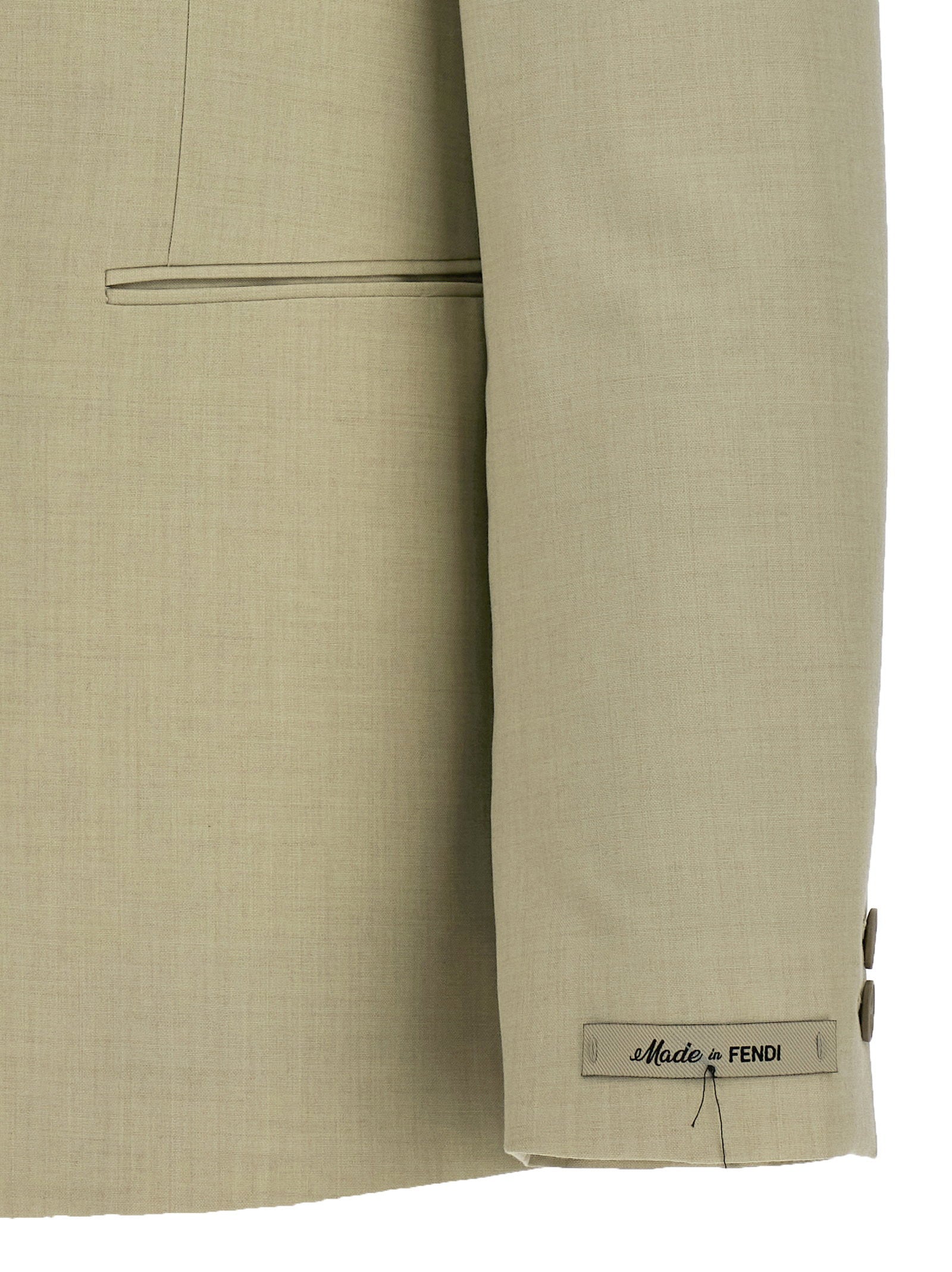 Fendi Single-breasted Wool Blazer – 100% virgin wool - view 4