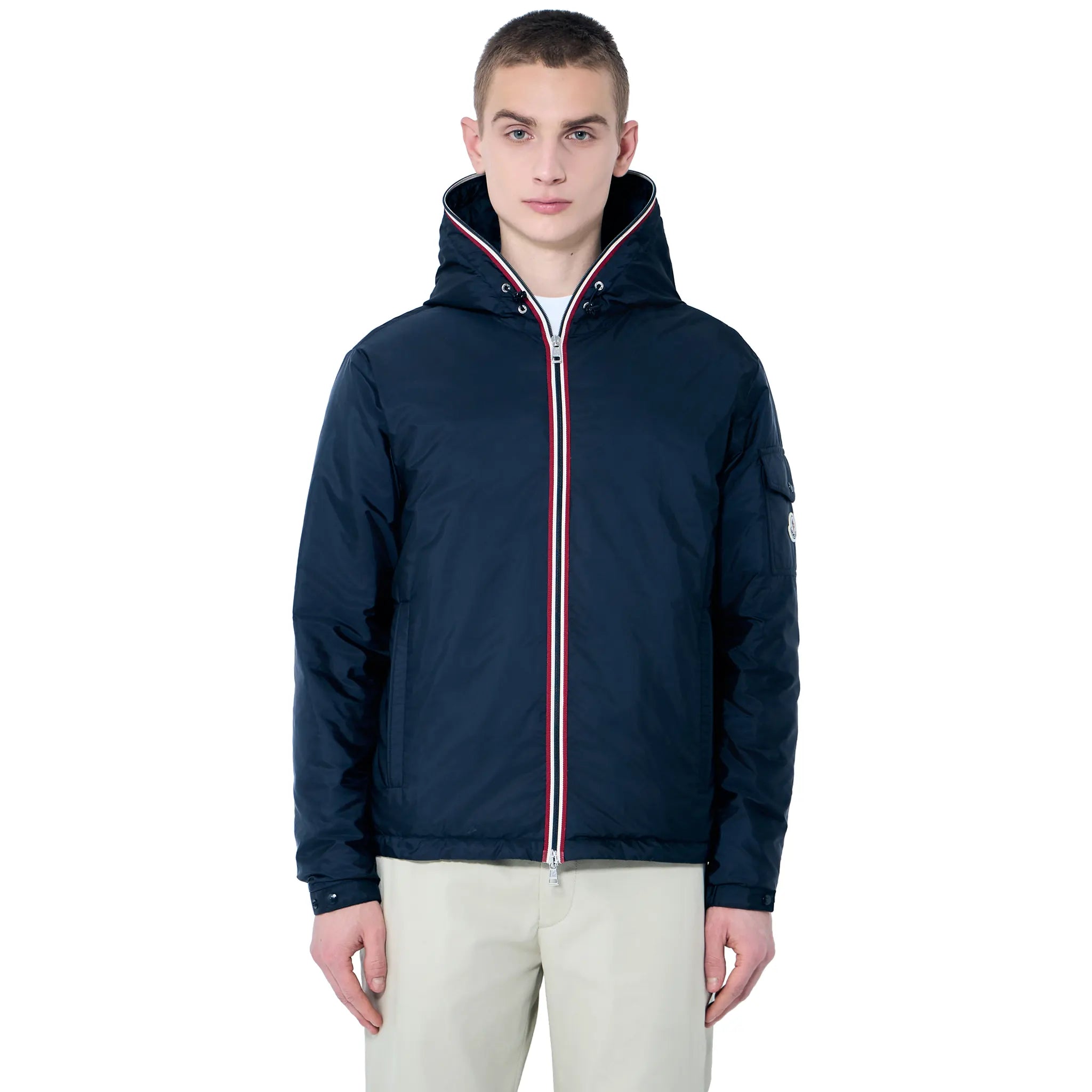 Moncler Evettes Navy Puffer Jacket - view 5