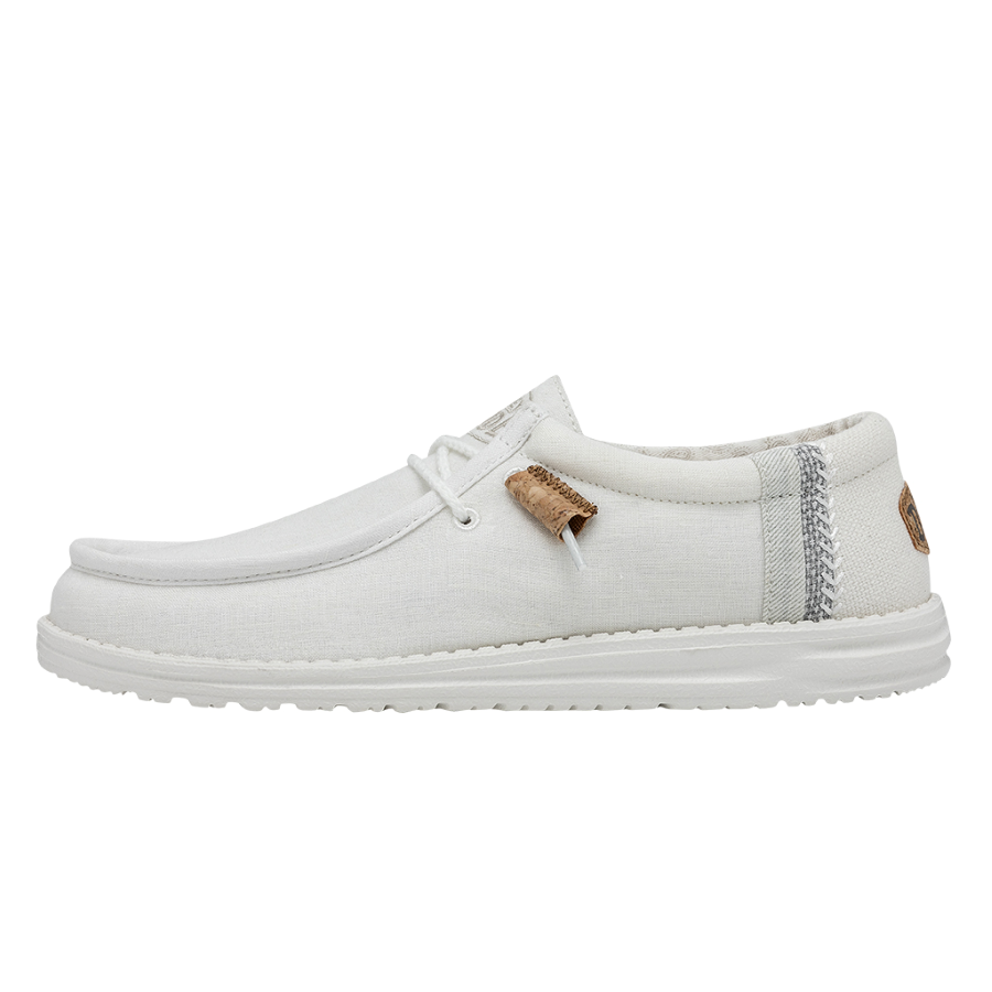 HEYDUDE shoes Wally Break Stitch - White – Men's