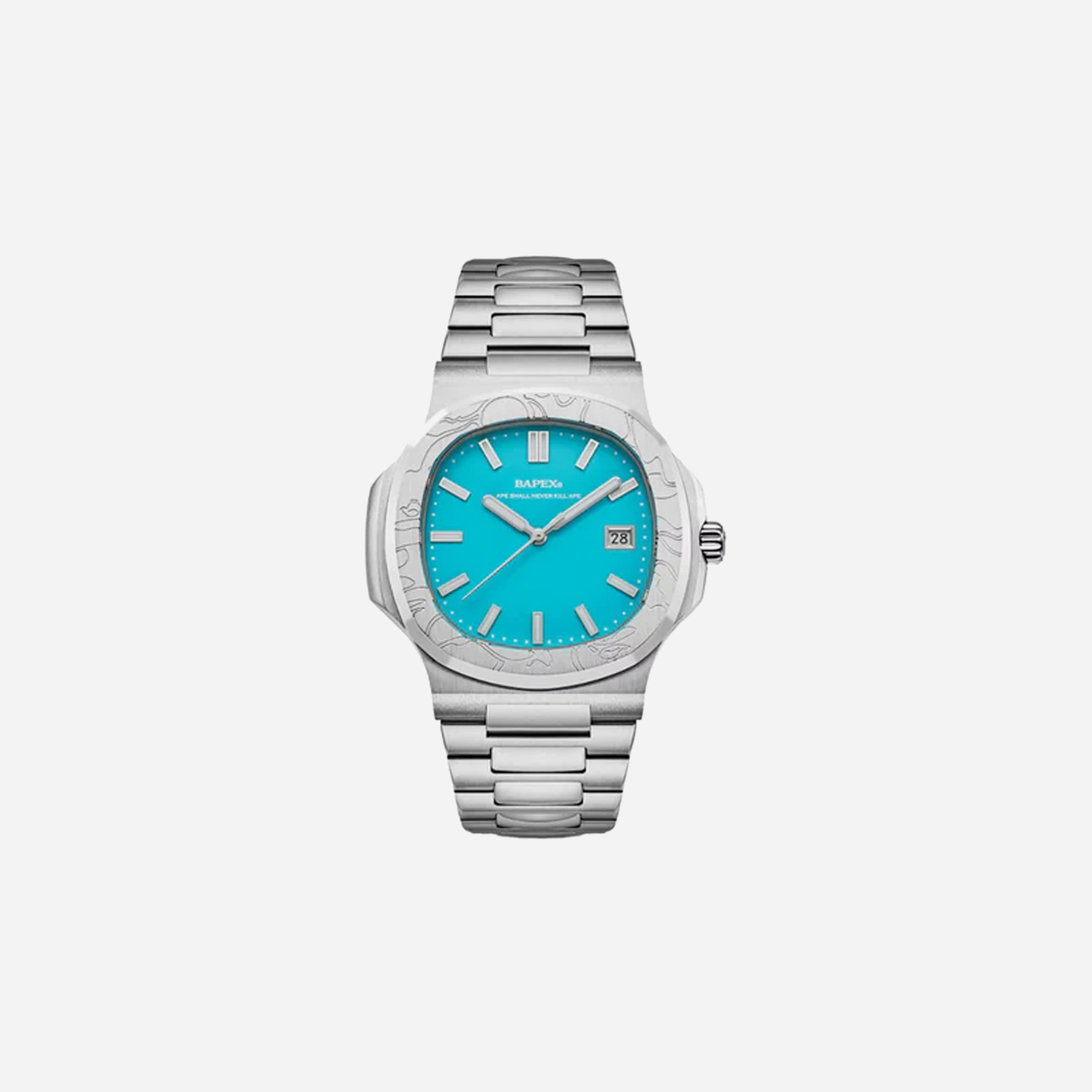 AAPE BY BATHING APE Bape Type 10 II Bapex Watch Sax
