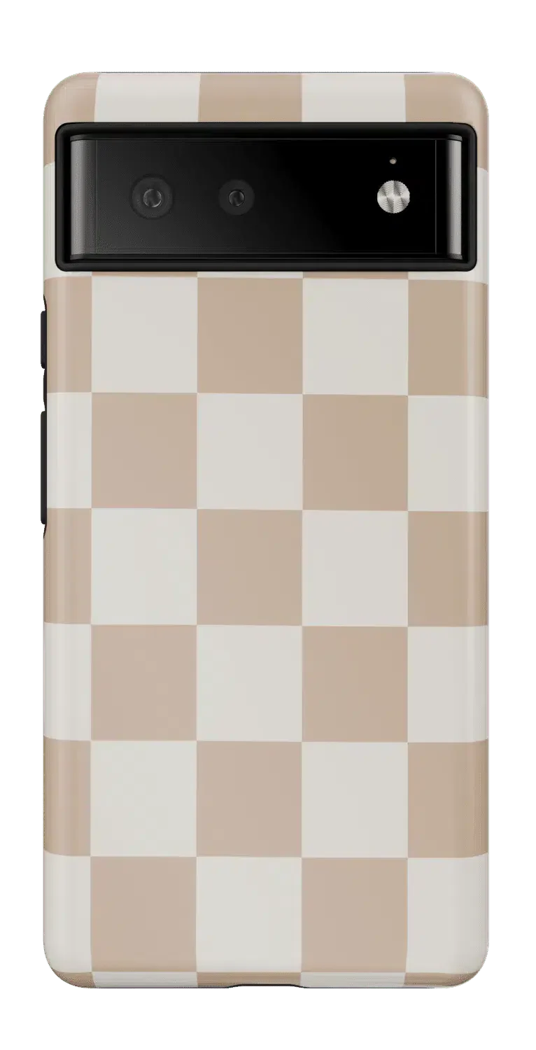 Casetry Fit Check | Neutral Checkerboard Google Pixel Case