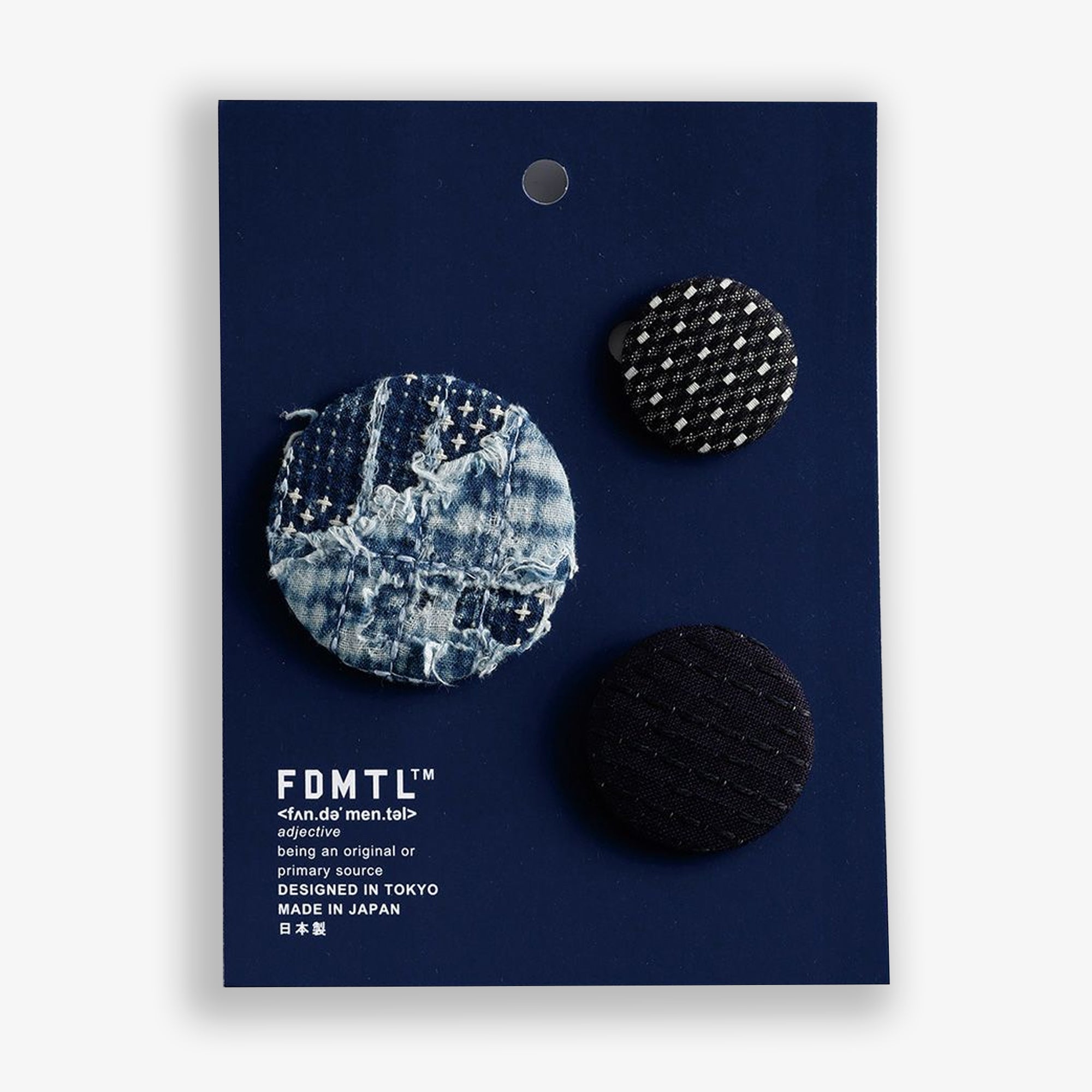 Fdmtl | Fabric Badge Assorted Tin Plate/cotton - view 2