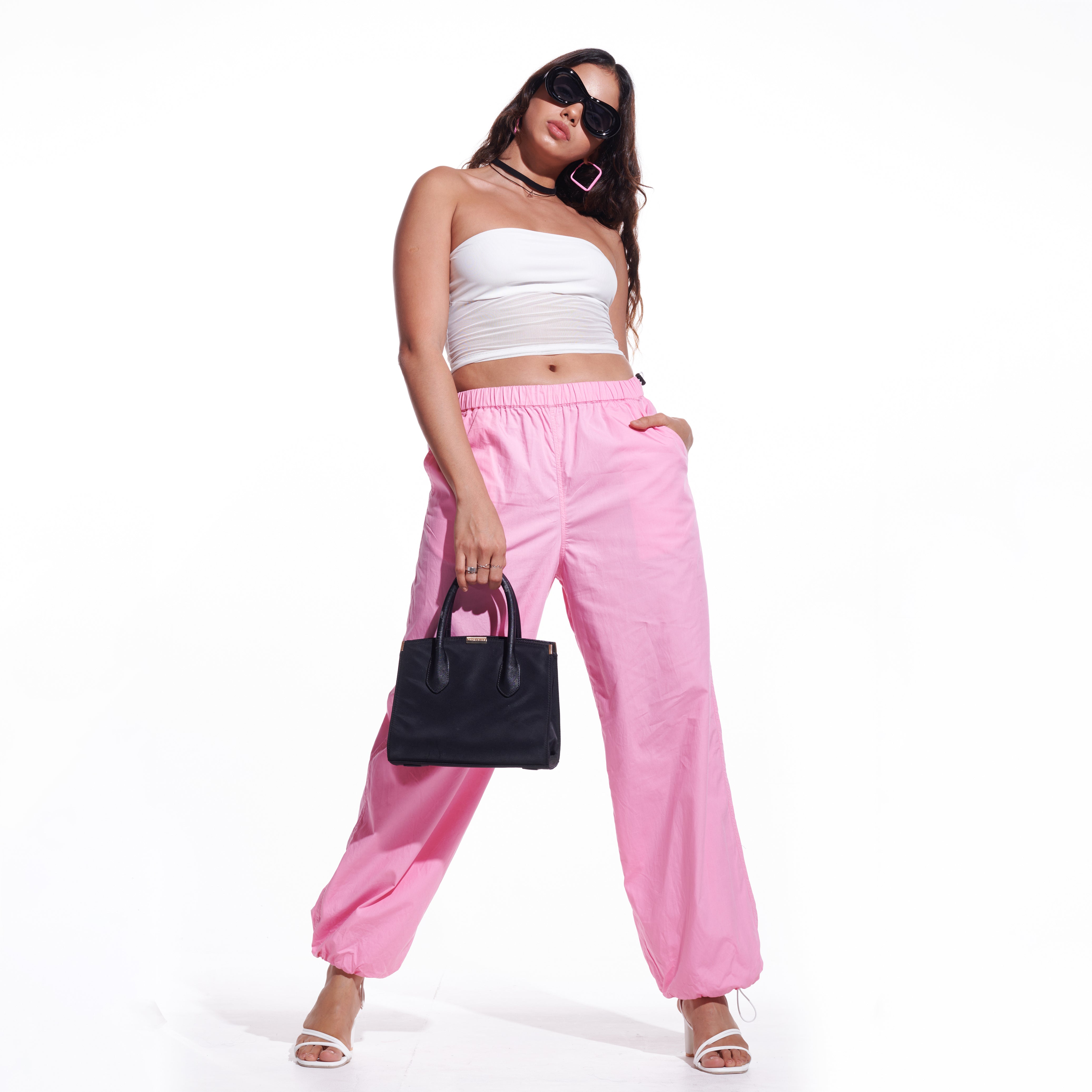 VSCO Pink Parachute Pants